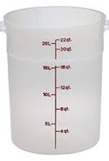 CAMBRO MANUFACT. COMPANY RFS22PP190 CAMBRO 22qt Round Storage Containers