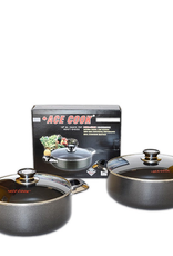 Ace Kitchenware Craft Inc KC318 ACE 18 QT Alum pot non stick coating