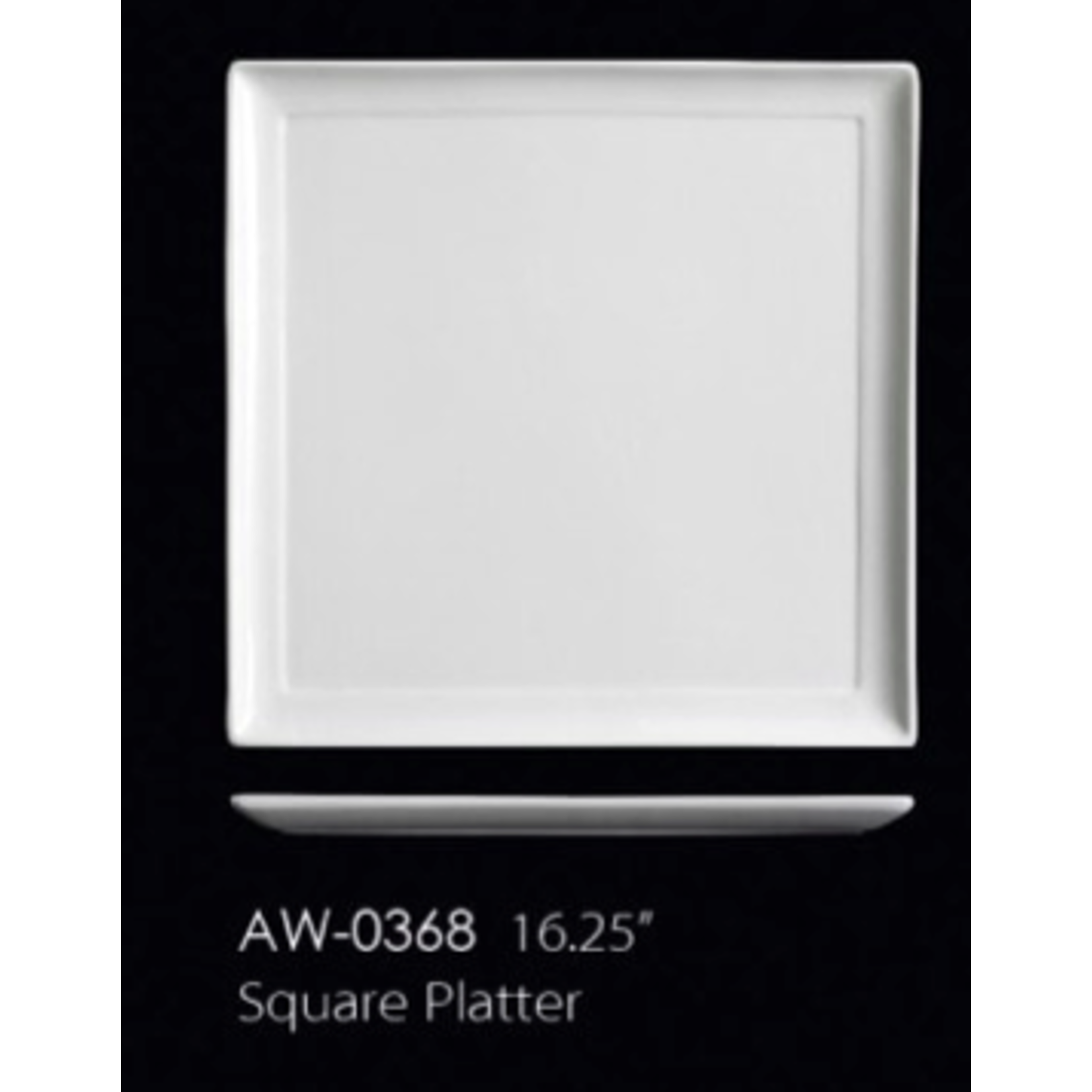 Palate and Plate AW-0368 16.25'' Square Platter 6/cs