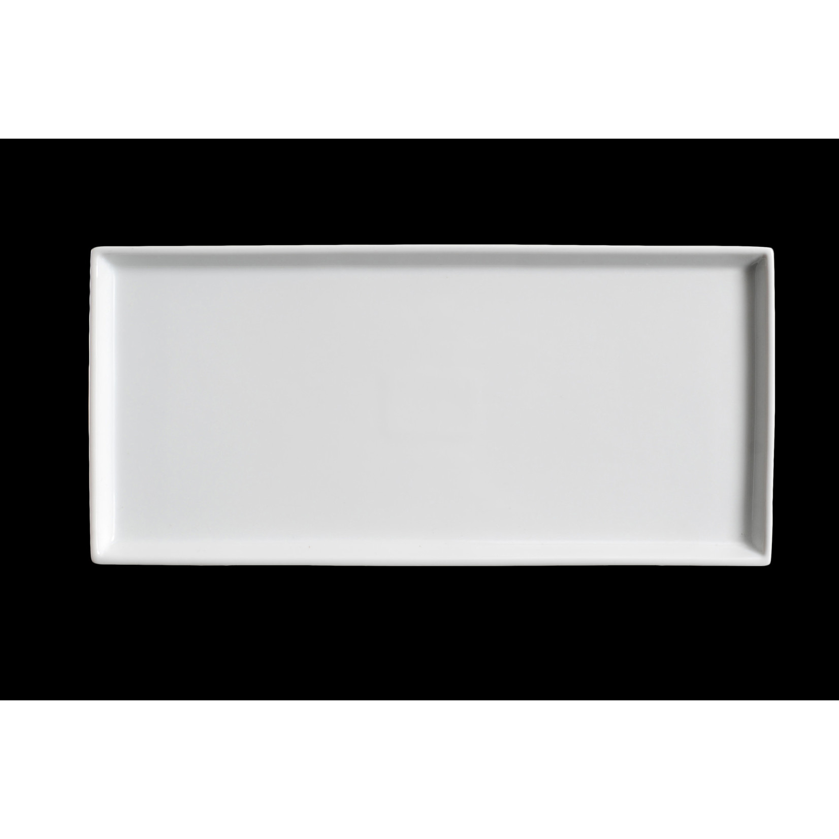 Palate and Plate AW-8538 Stackable rect platter  12” x 7.5” white 12/cs PROMOTION