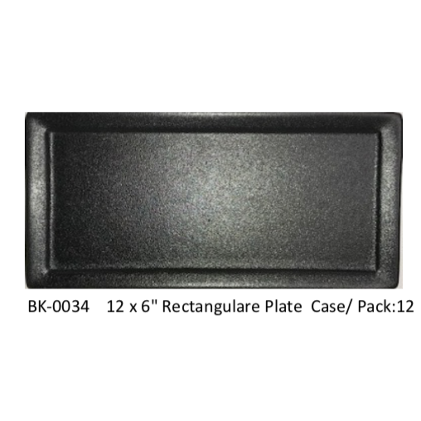 UNIVERSAL ENTERPRISES, INC. Special order BK-0034 12 x 6 Rect Plate Black 12/cs replaced by Bk-0620