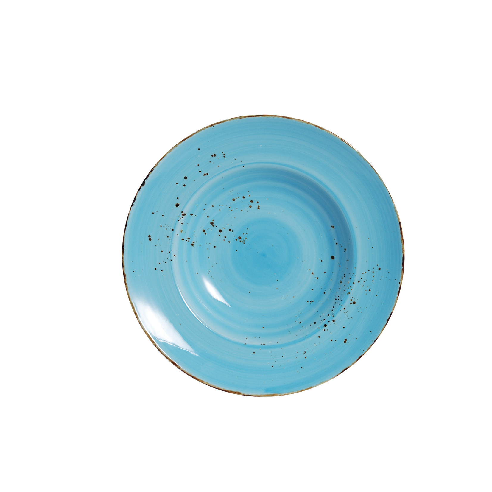 UNIVERSAL ENTERPRISES, INC. AW-8752B 11" wide rim  pasta bowl splash BLUE 12/case