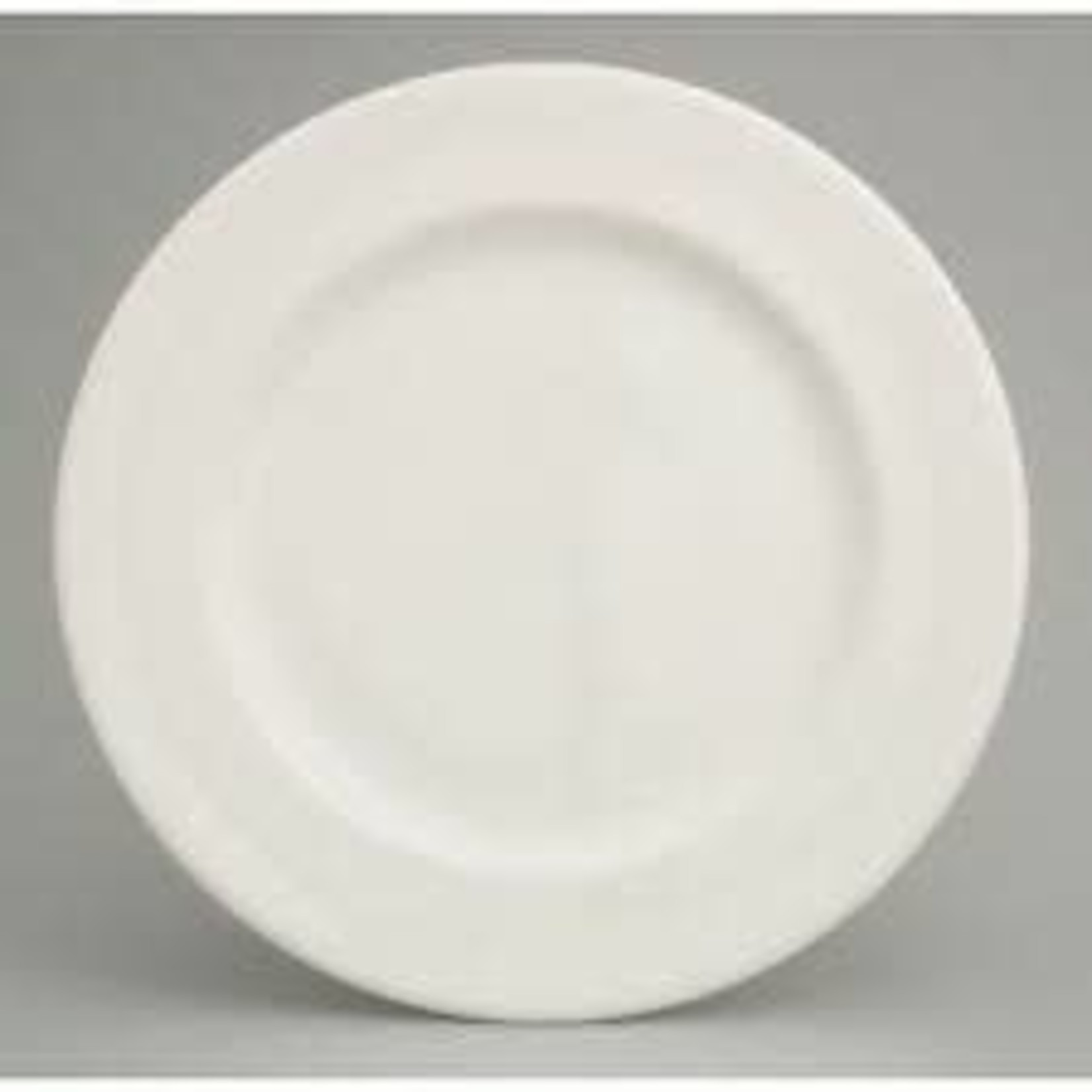 FDL-02 10.5" Bone china  dinner plate w rim 18/case