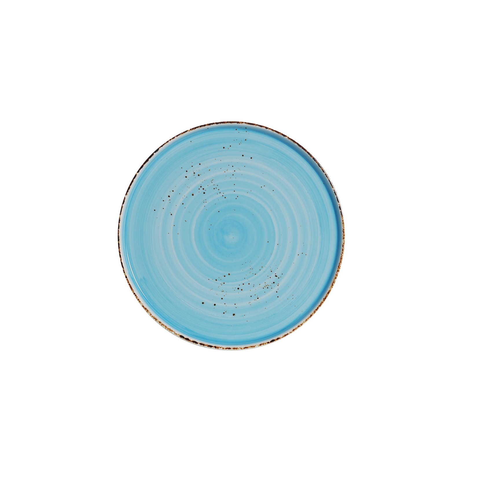 Palate and Plate AW-8758B 11" rd stackable plate splash BLUE 12/case