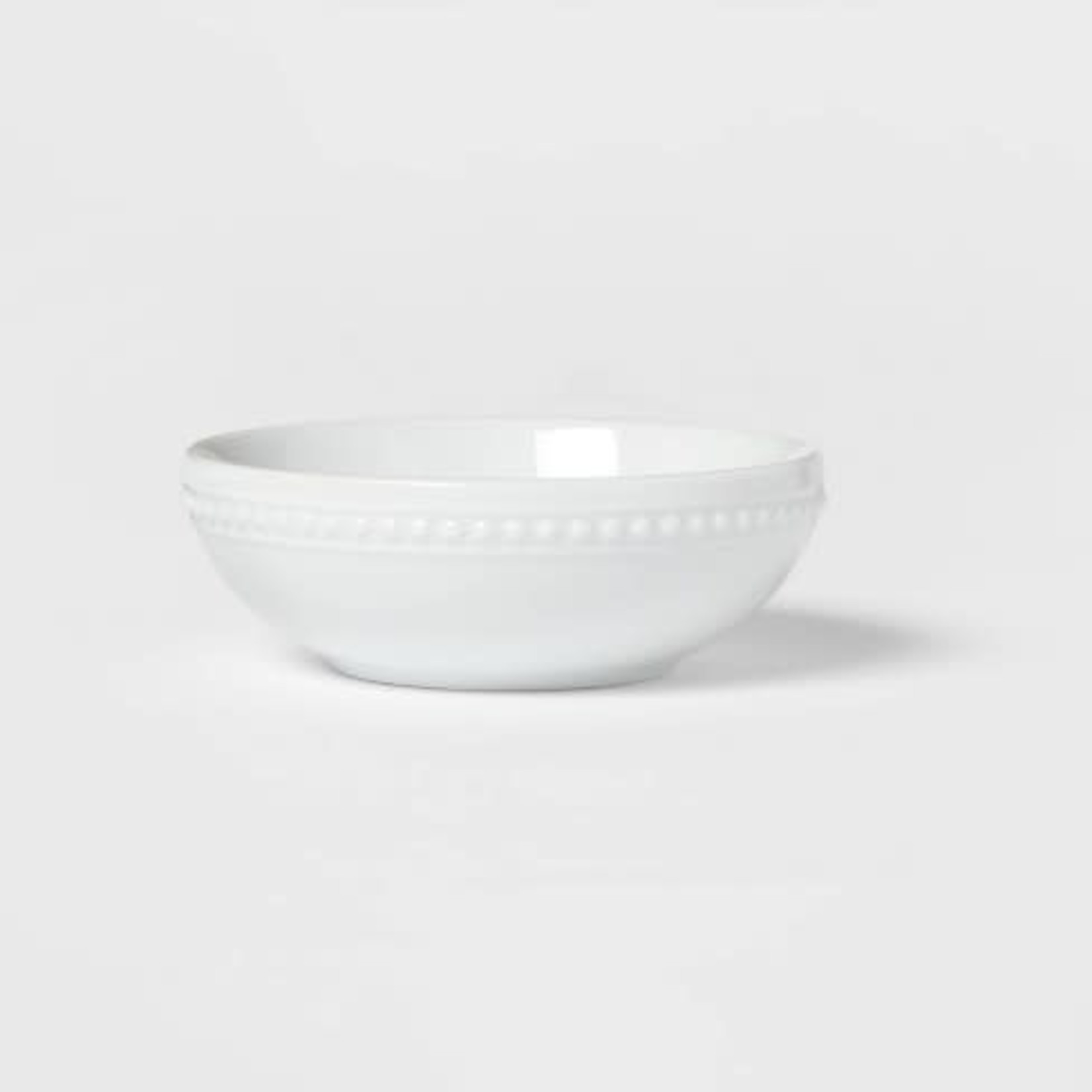 Palate and Plate AW-1870 7.25" Round Beaded Bowl White 24/case No ETA