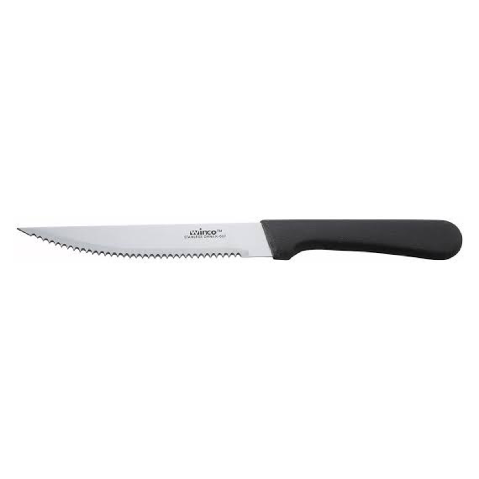 Winco Special order K-60P Winco Steak knife 5” blade black handle 12/box