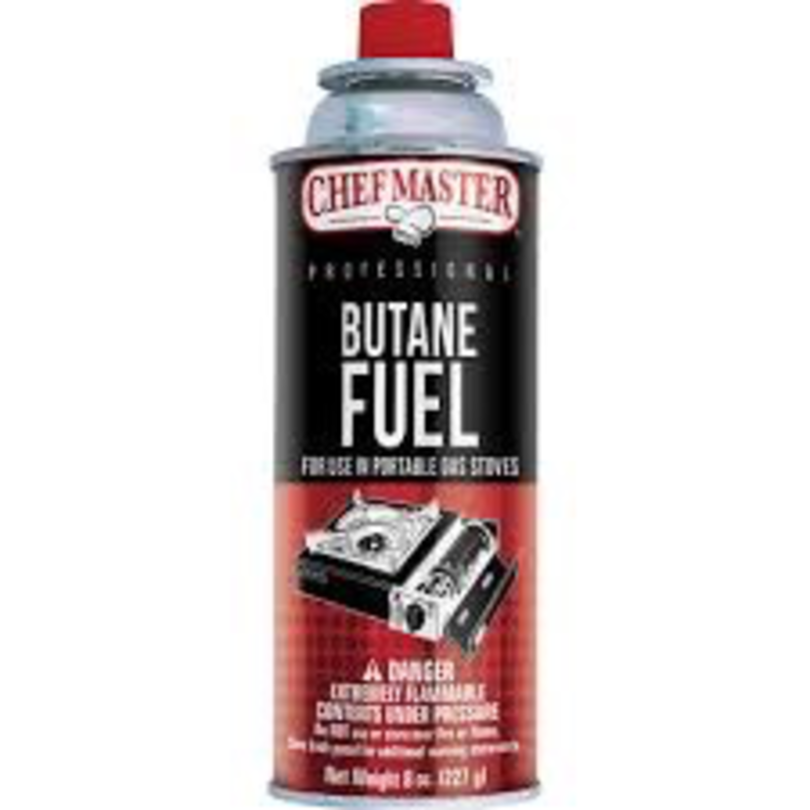 ChefMaster 40062 Chef Master Butane Fuel 8 oz can  burns 2-4 hrs
