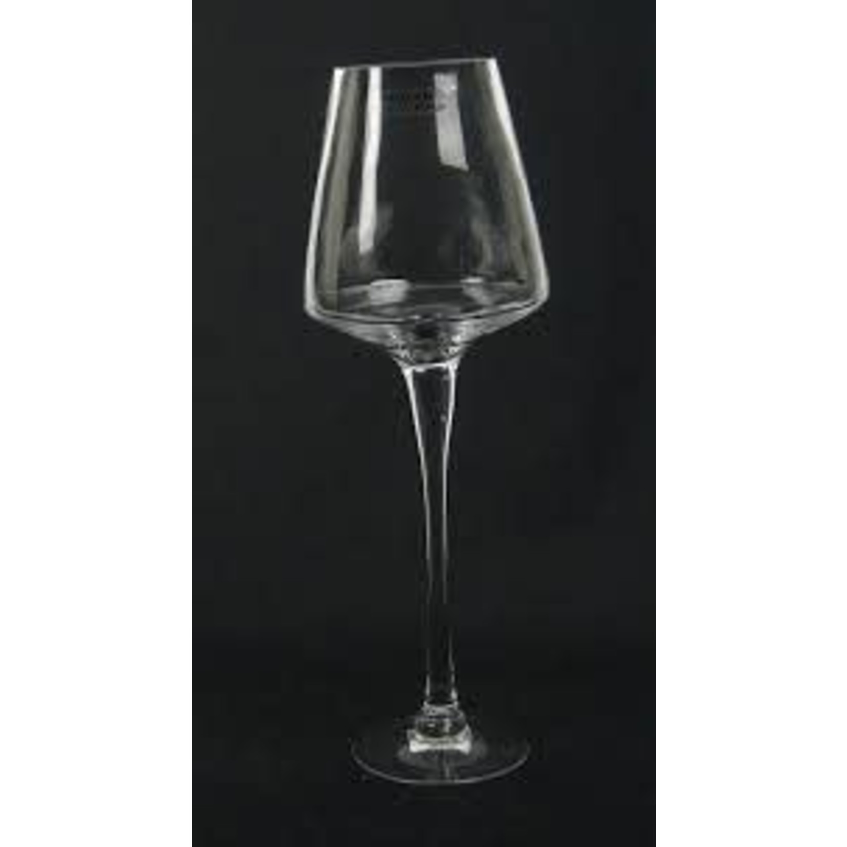 TLC838 WINE glass 18" tall clear