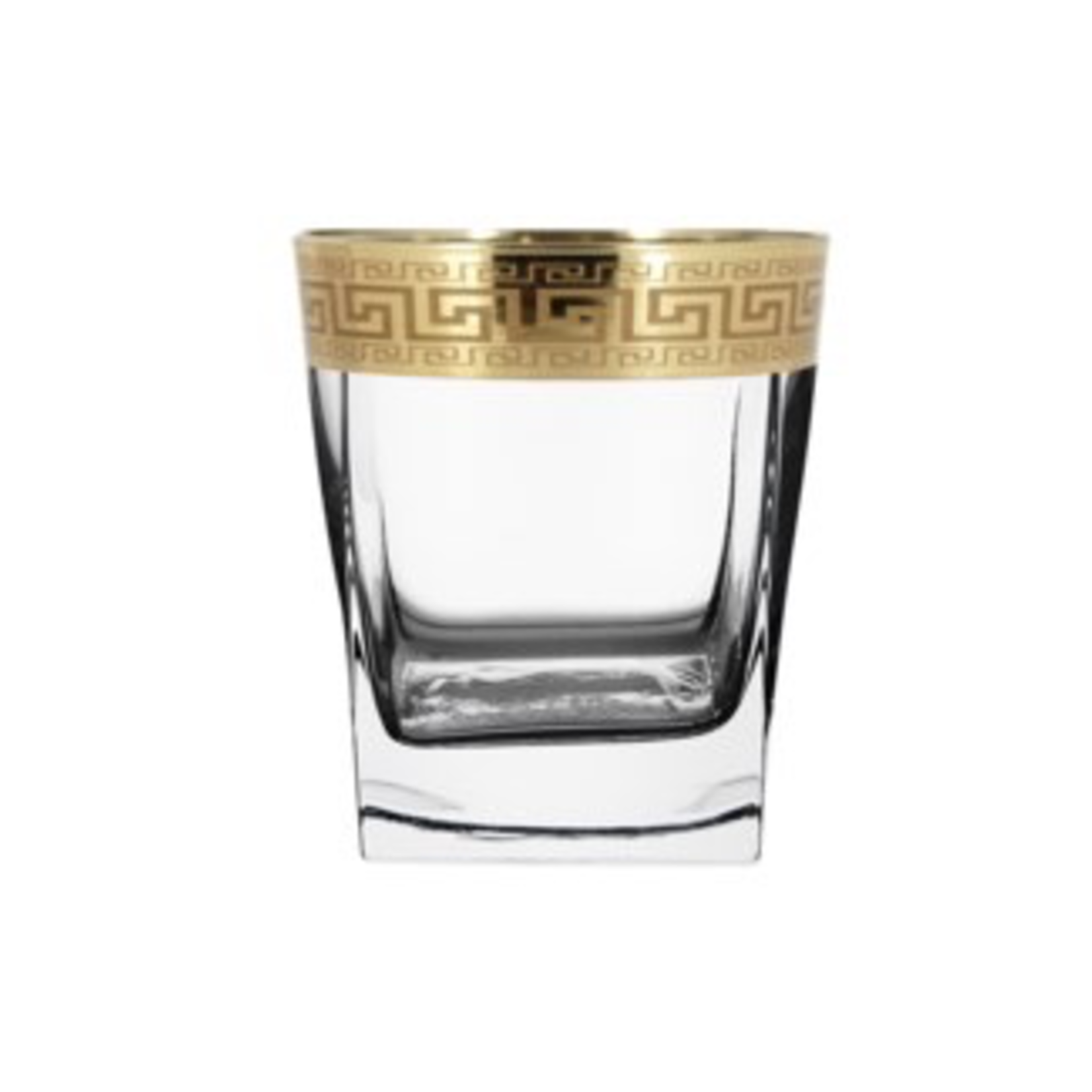 AI32474 Aram 6 Pc Whisky Glass Gold Baroque