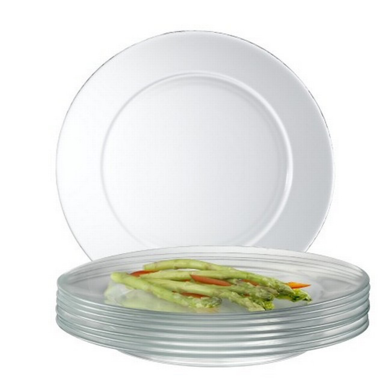 ARC INT'L J0236 ARC Simple Directoire Glass Dinner Plate Clear 10.5”