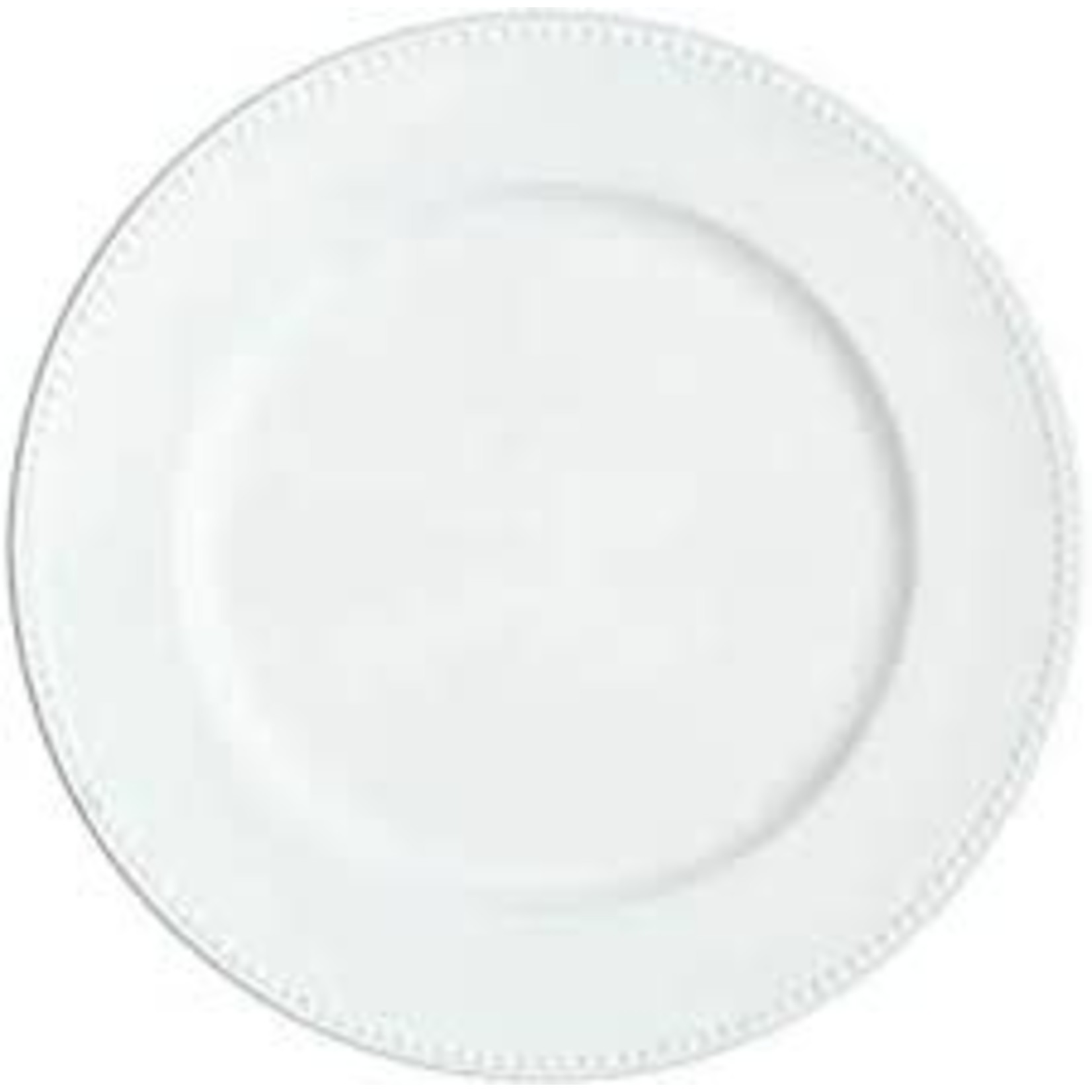 Palate and Plate AW-1873 9" Round Beaded Plate White 12/cs
