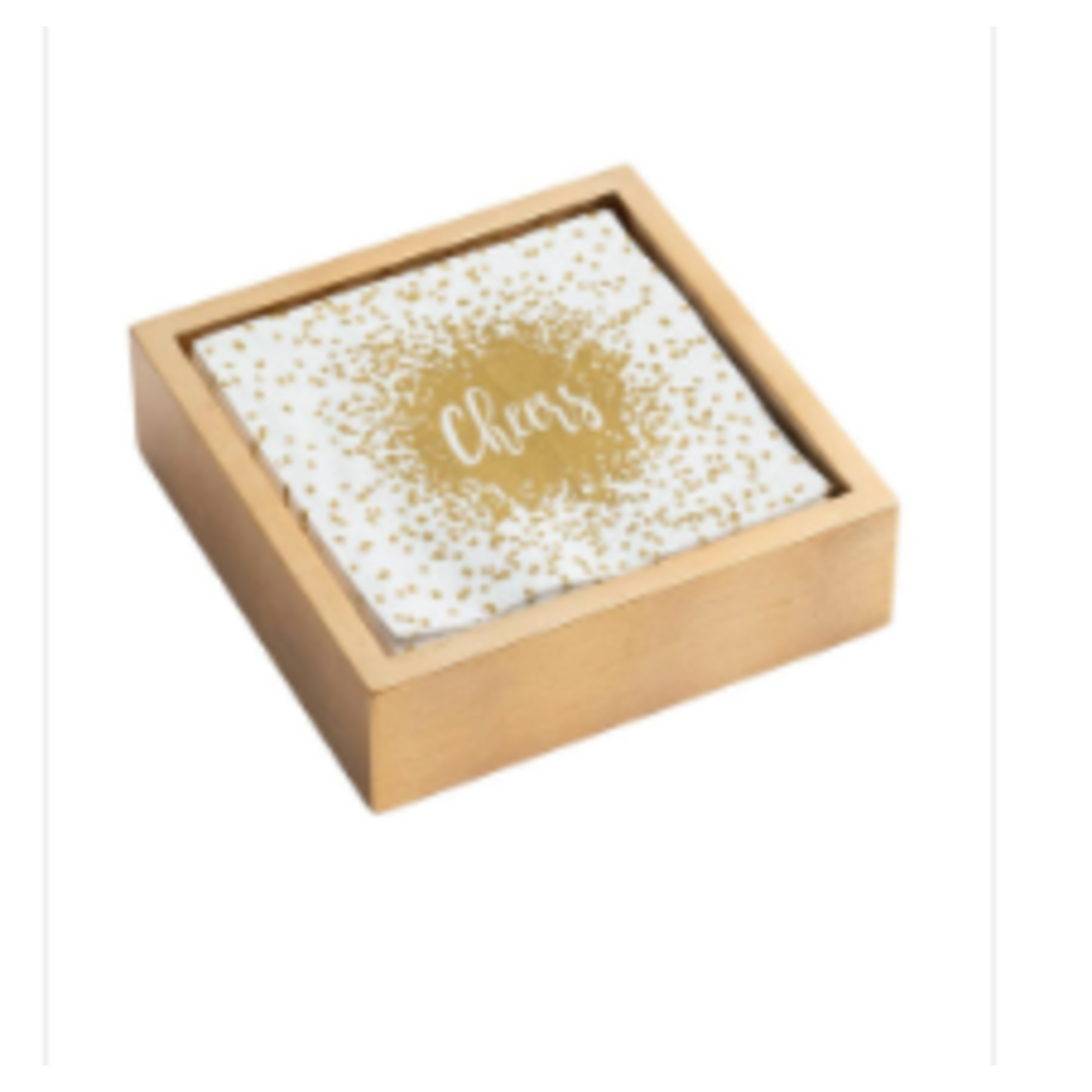 Caspari Special order HC10 Caspari Cocktail Napkin Holder Gold