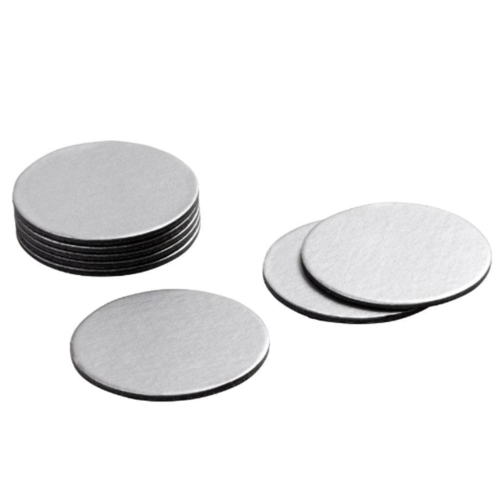 Caspari 4022CR Caspari 8" Coaster Round Silver 8/bx