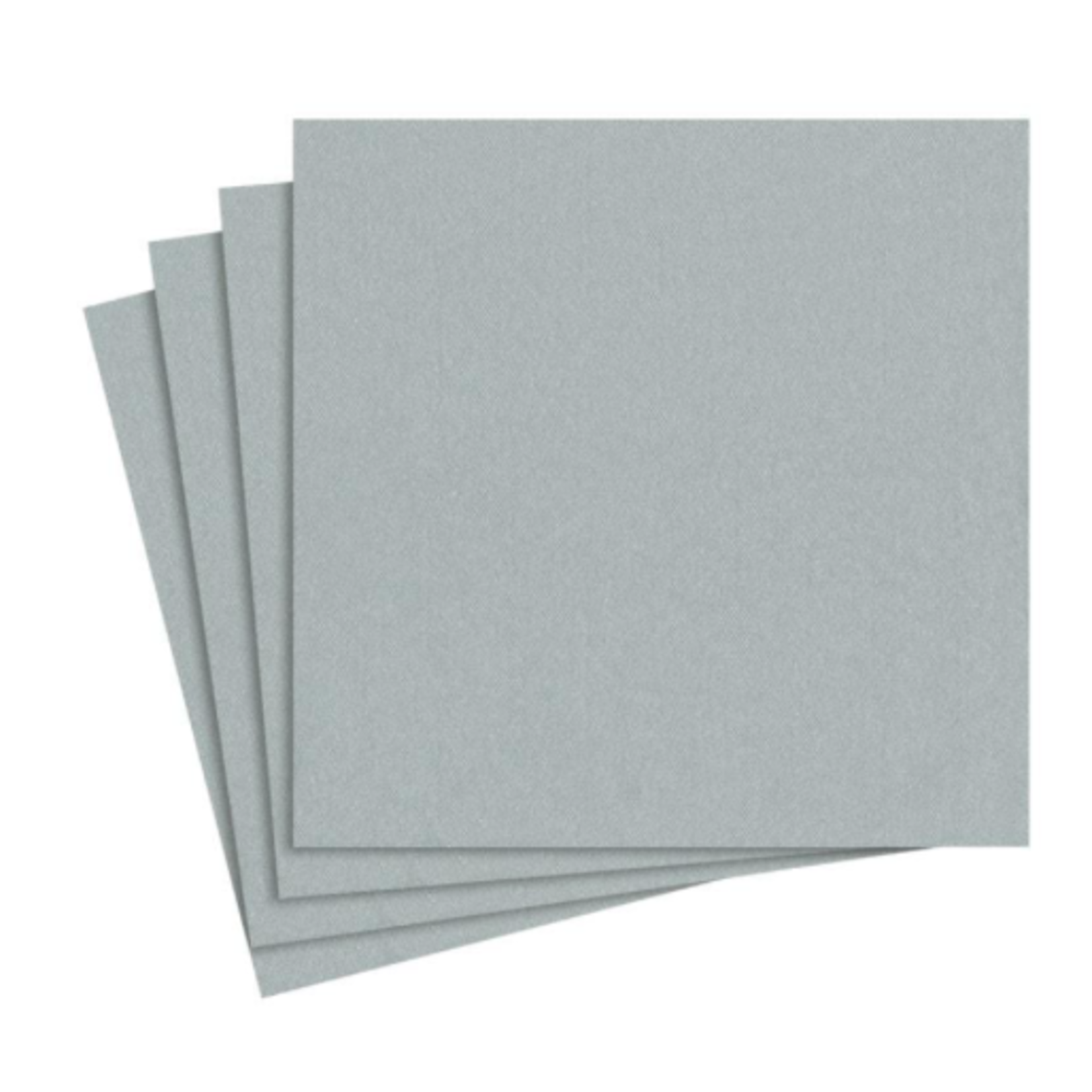 Caspari 111CG Caspari Cocktail Napkin Silver 12/pk