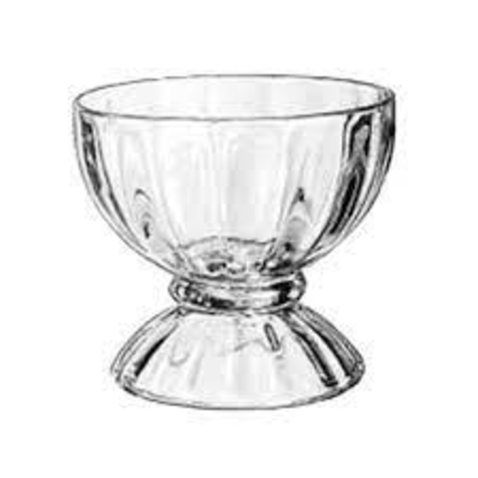 LIBBEY Special order 5118 LIbbey 17 oz dessert glass bowl lines  24/case