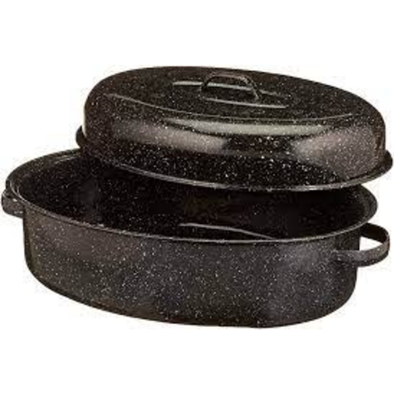 MG-18-OR 18" oval roaster black granite  18 lbs