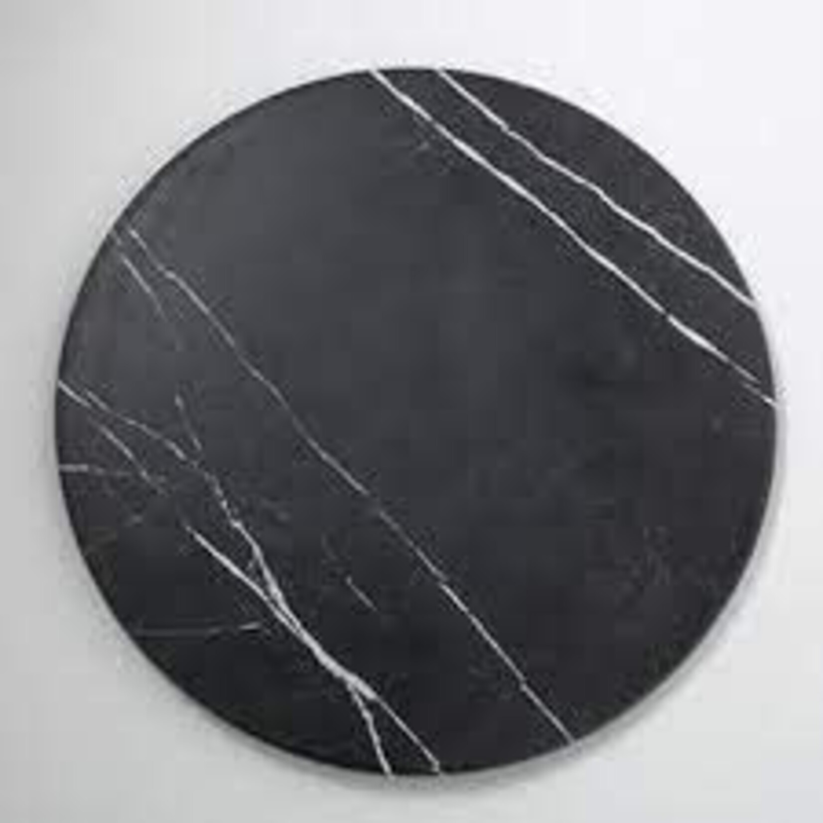 AMC MB21 Amc 21.5" marble board round black  melamine