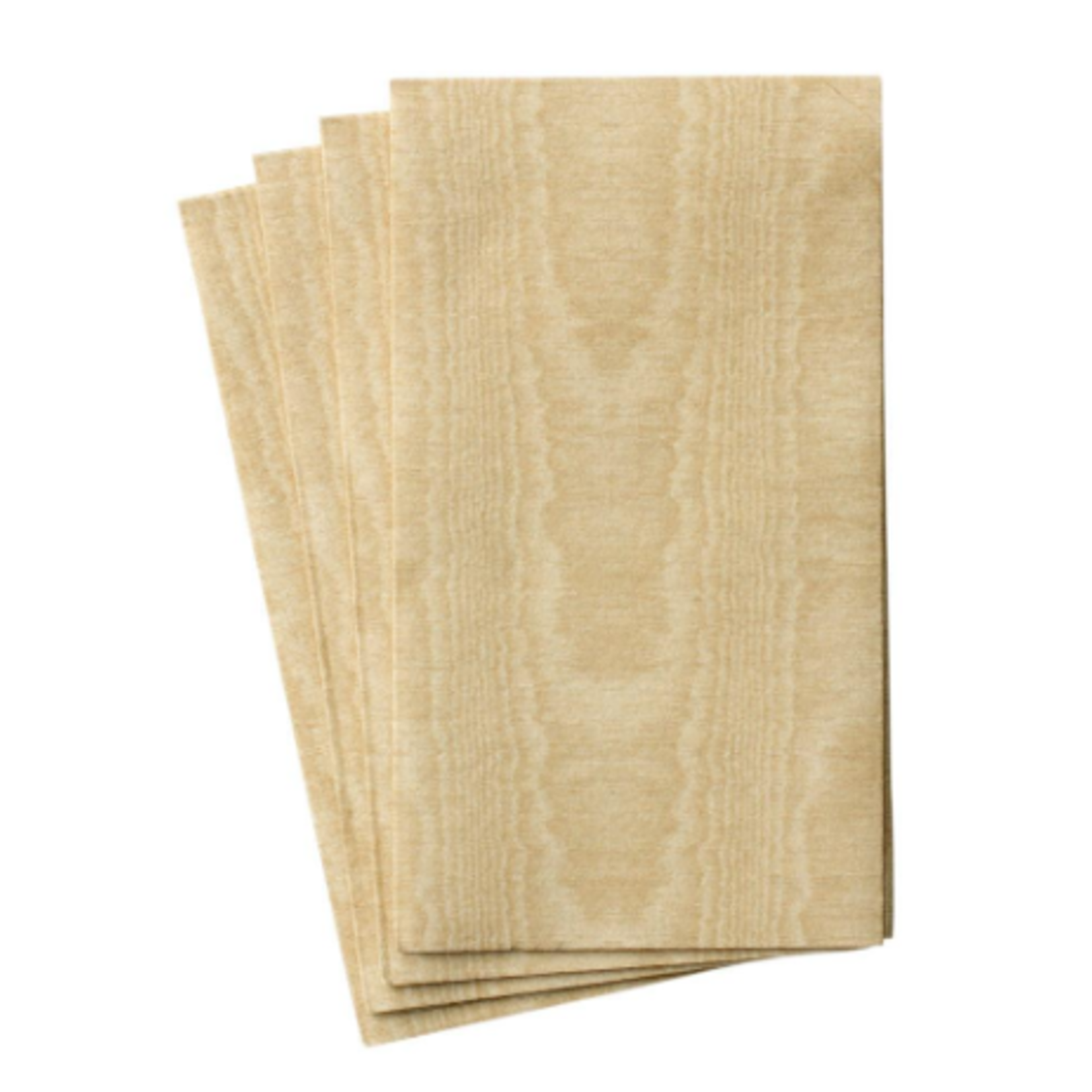 Caspari 972GG Caspari Guest Towel Moire Gold 12/pk