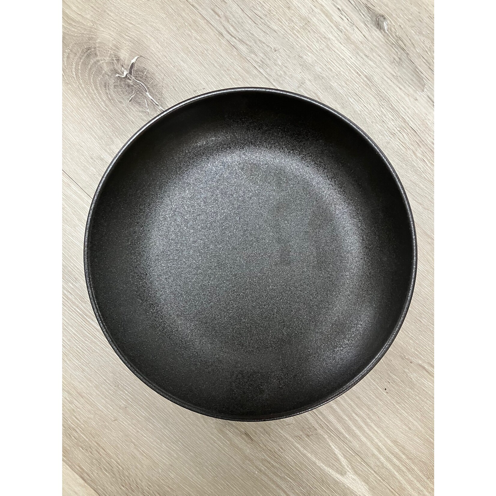 Palate and Plate BK-0608 10" round deep coupe black plate 35 oz   12/case