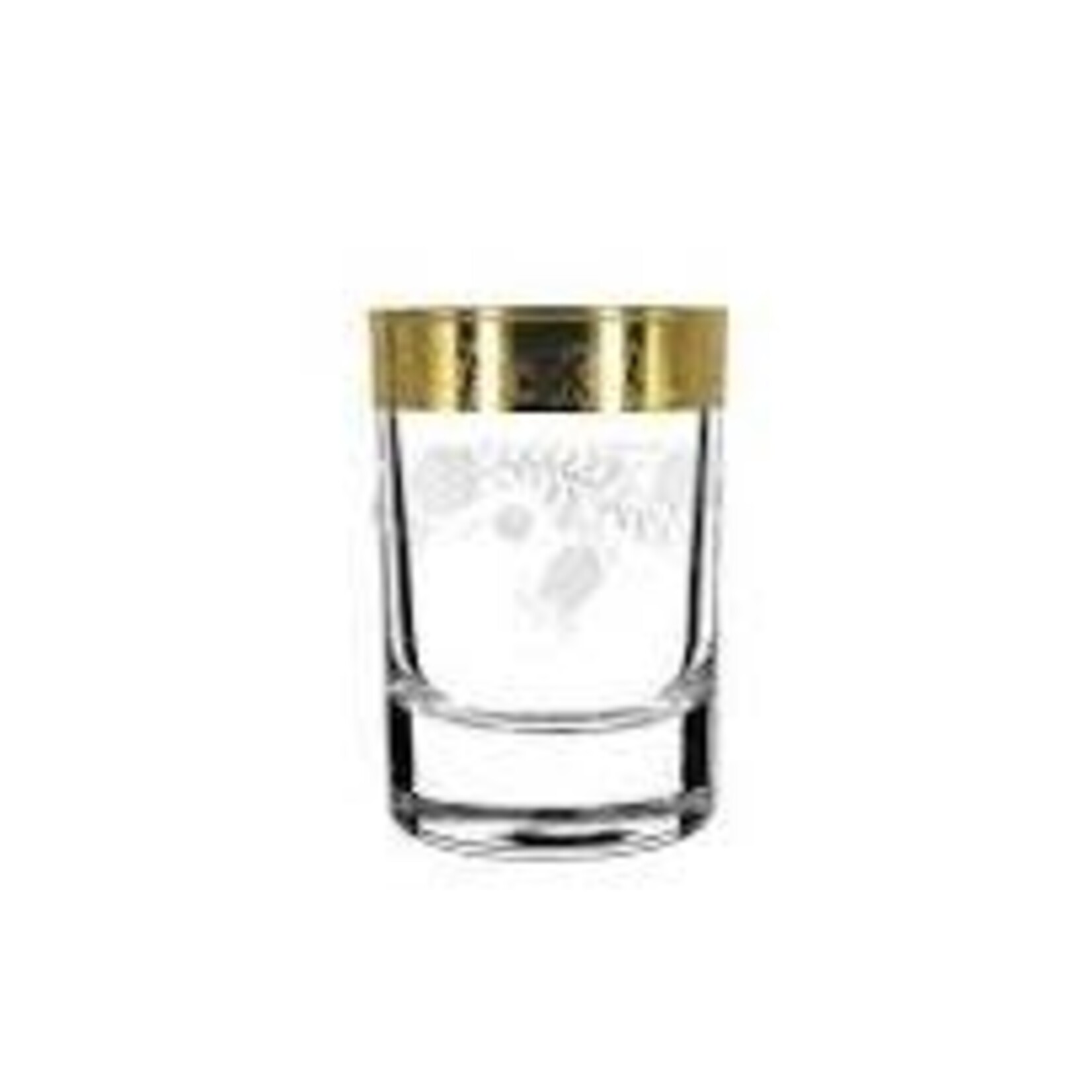 Prestige Special order TAV34-837-S Prestige 6 pc shot glass gold rim