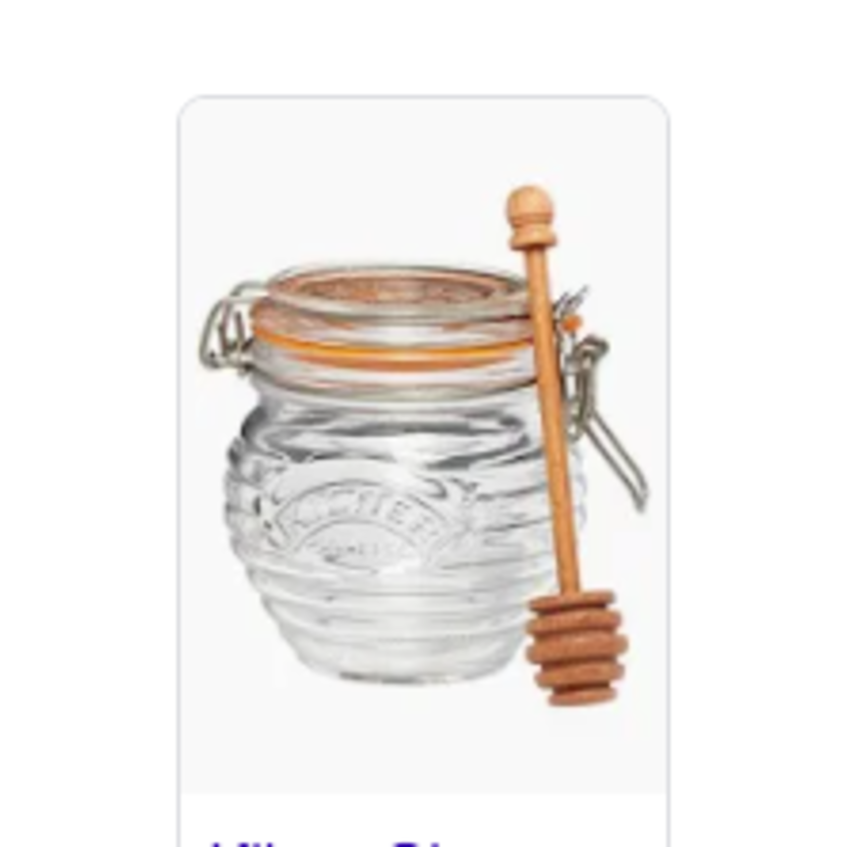 Kilner 0025.887U Kilner Honey Jar with Dipper