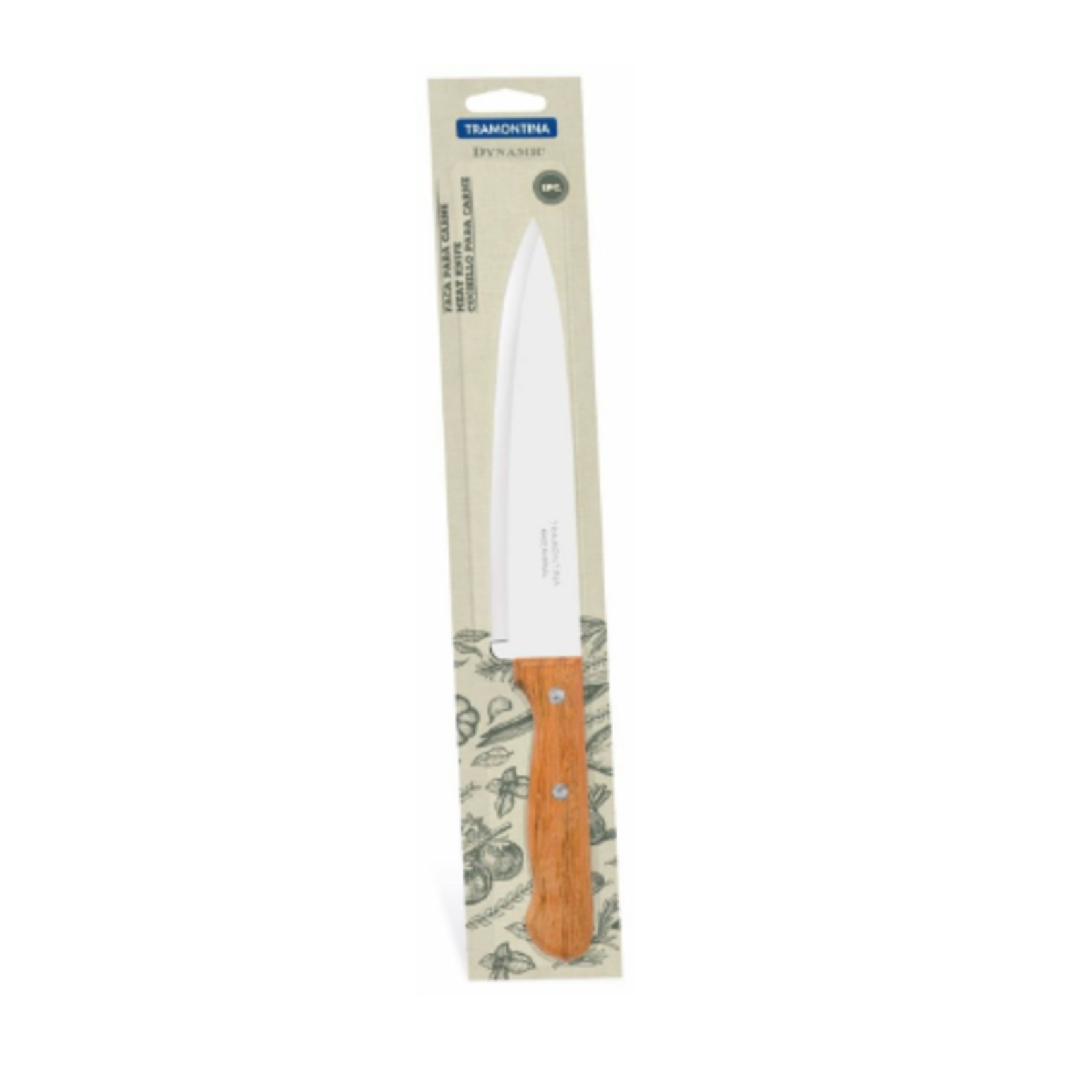 Aramco Imports 22315108 Tramontina 8"  Cooking Knife wood handle