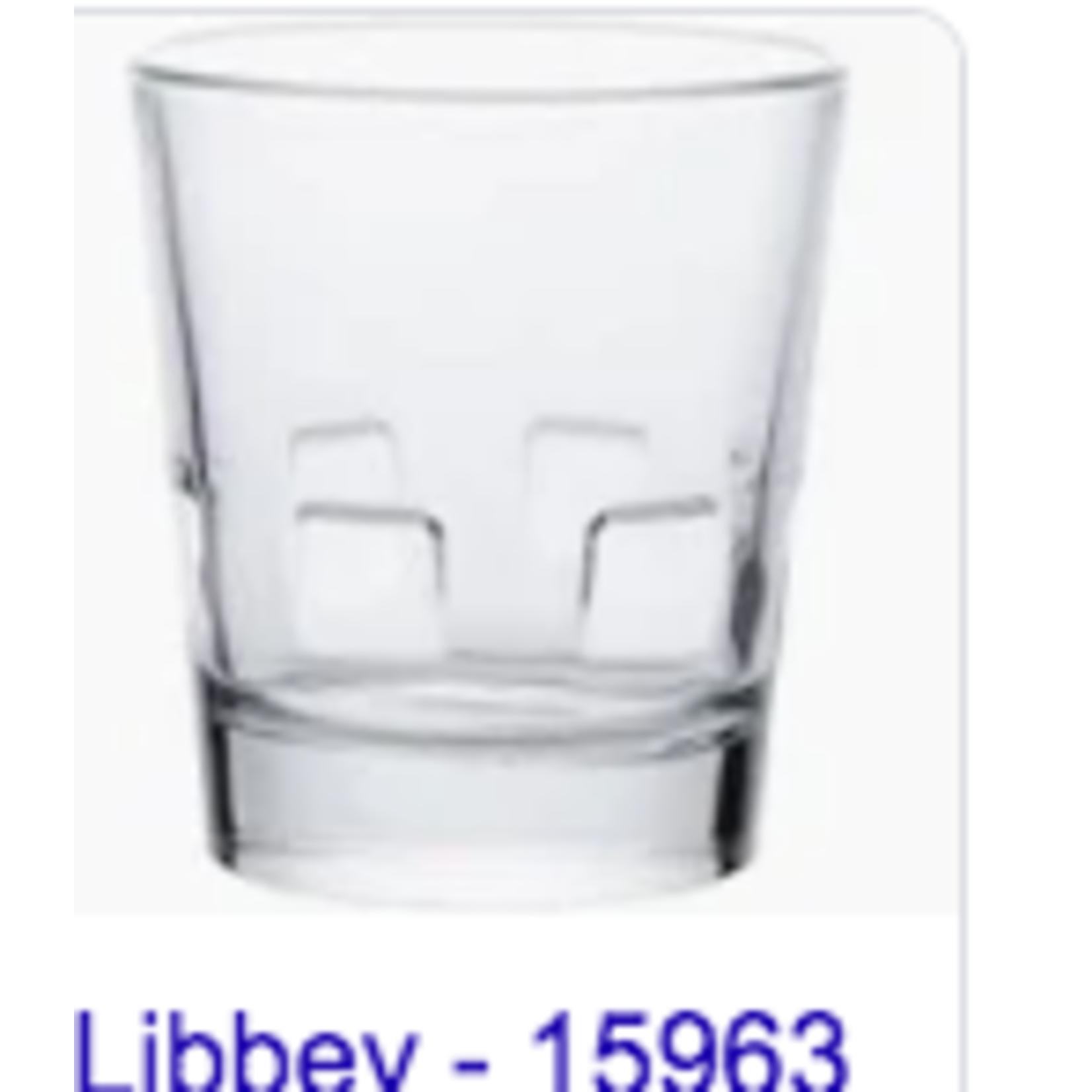LIBBEY 15963 Libbey 12 oz rock glass Optiva 12/case