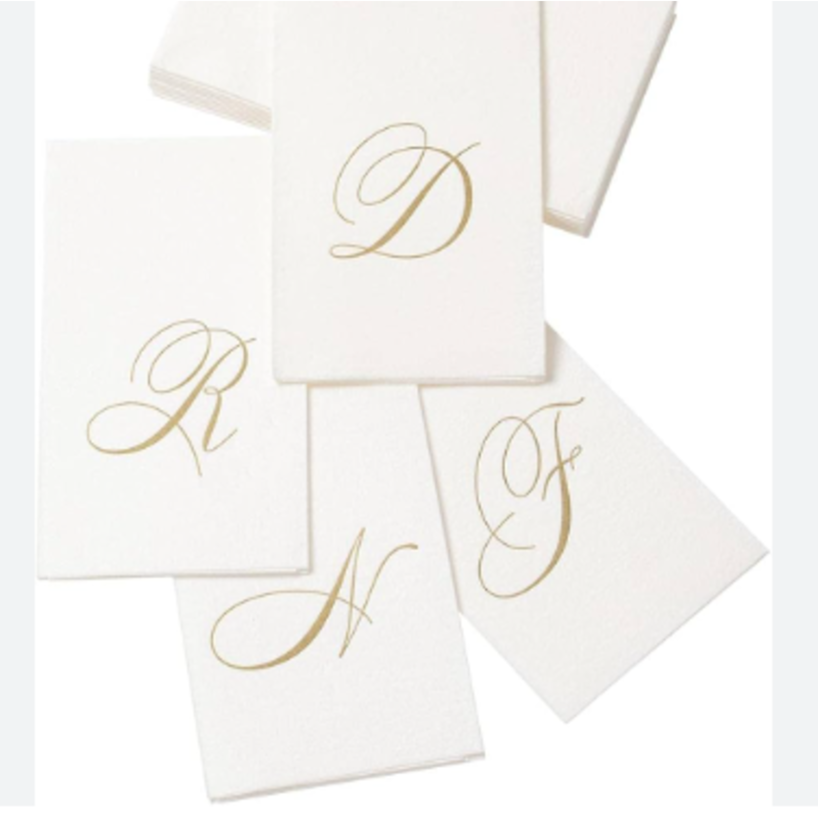 Caspari Special order 2900GG.P Caspari Guest Napkin White Pearl