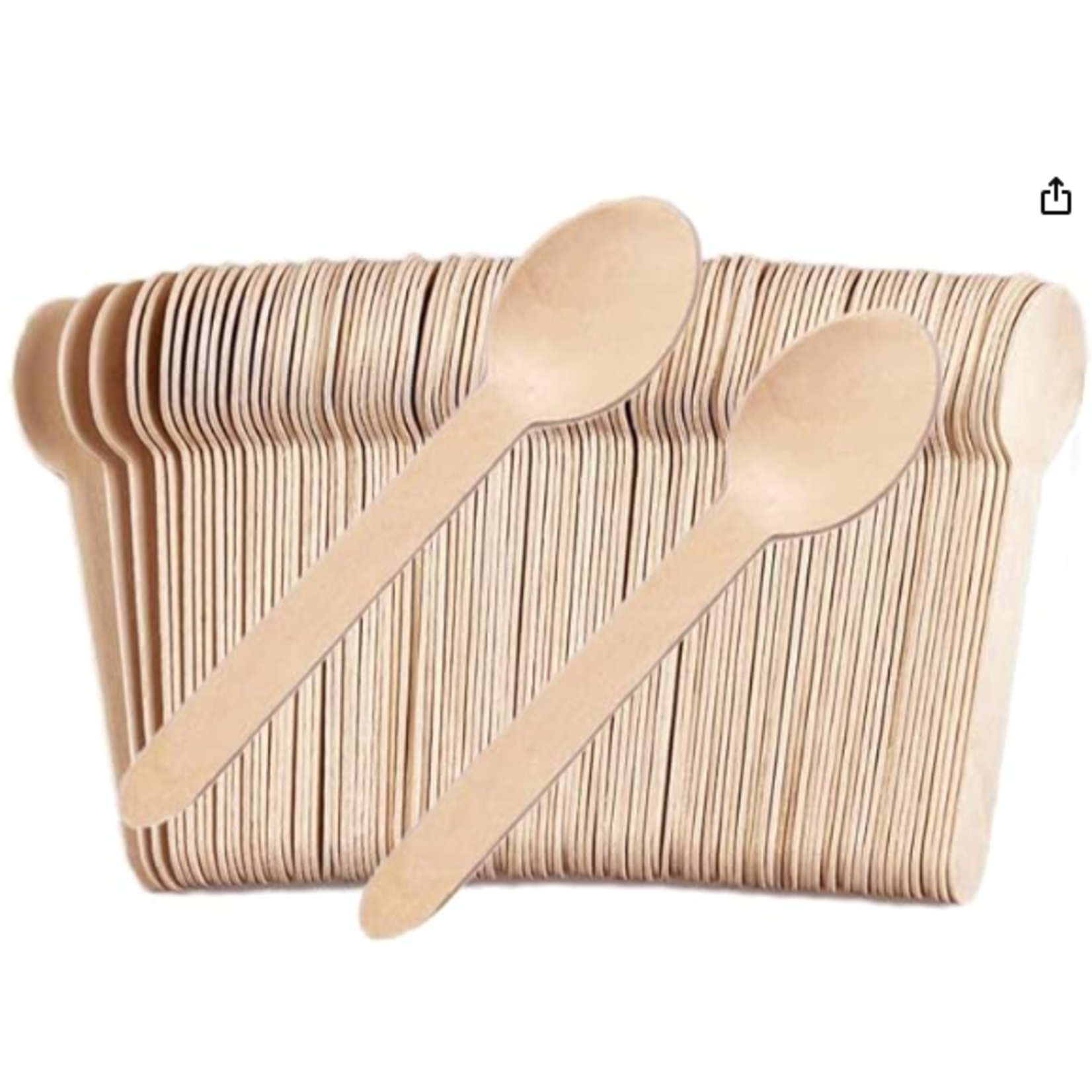 Eko future Eko wood bamboo 6.5"  dinner Spoons  100 ct