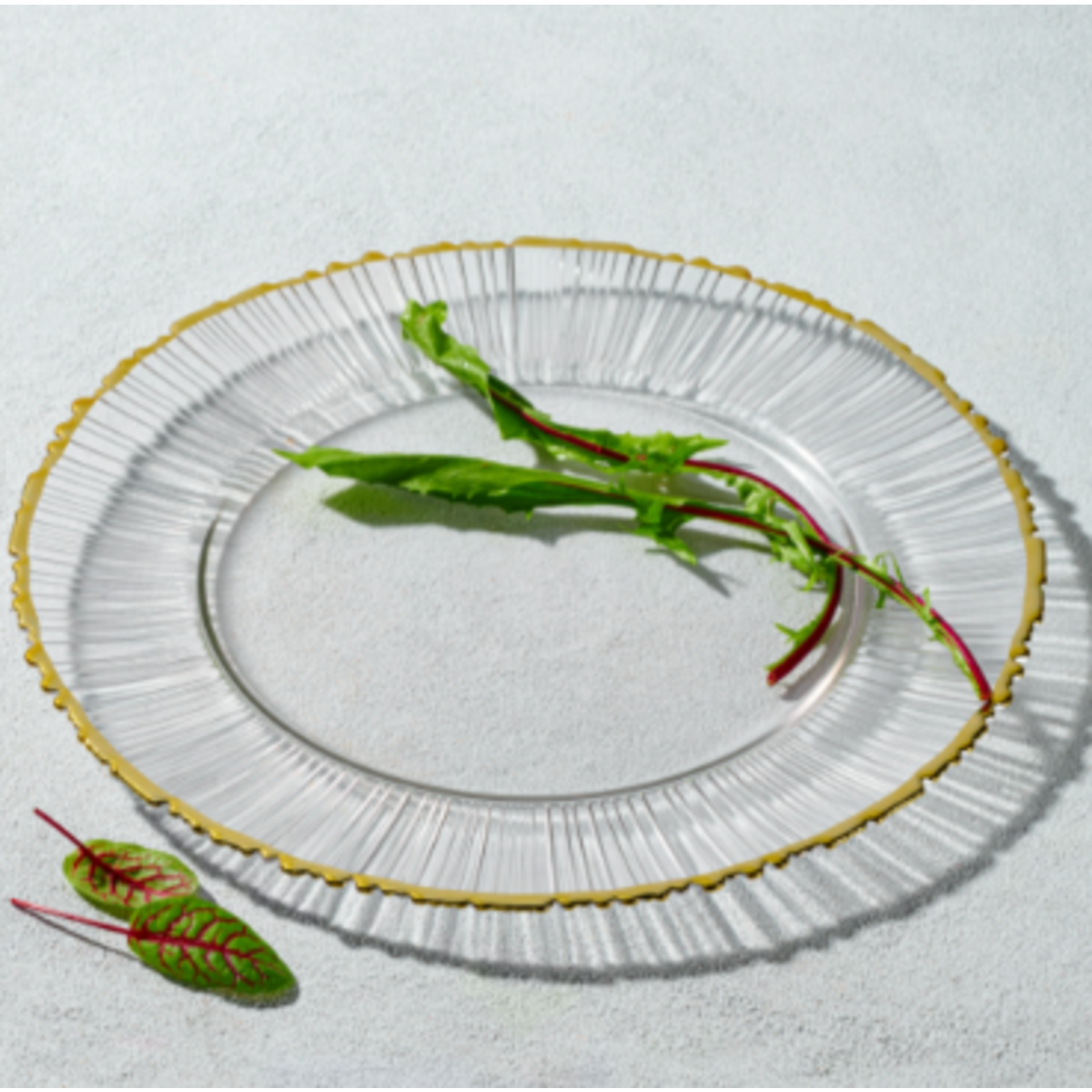 kadra VD-1310-G Kadra 13" Harmony Gold Rim Charger Plate