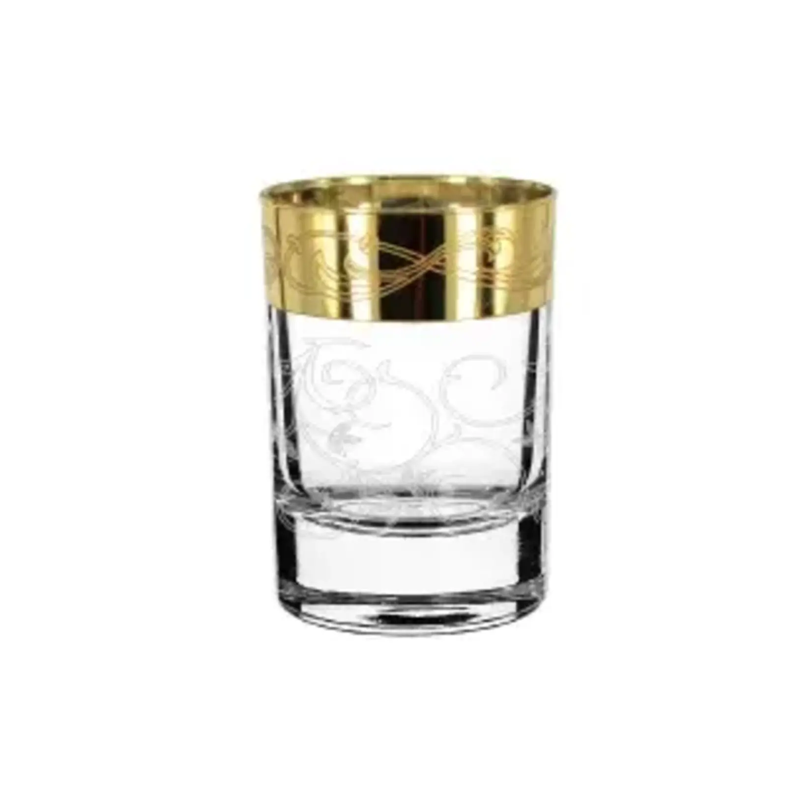 Prestige EAV102-837-S Prestige 6 pc shot glass gold rim