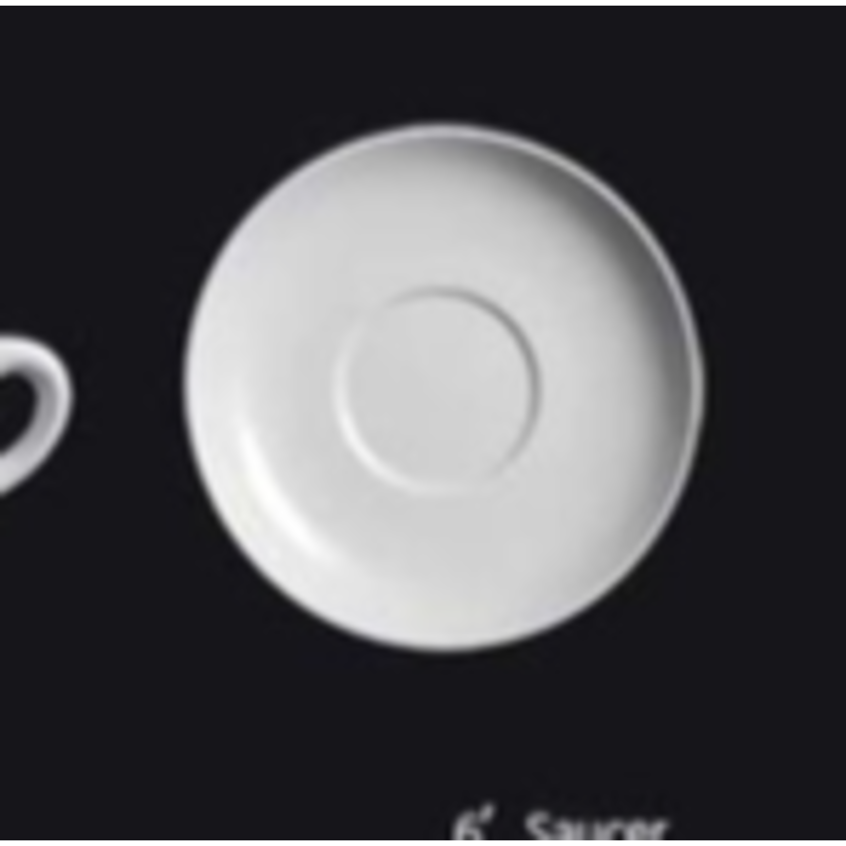 Palate and Plate AW-8019 6" Saucer 24/case