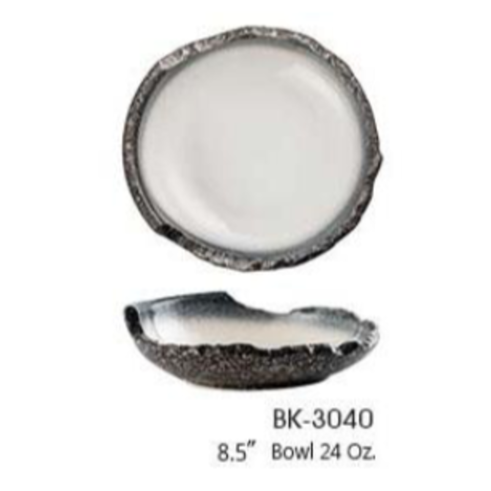 Palate and Plate BK-3040 8.5" bowl SeaCRUST 24 oz  12/case