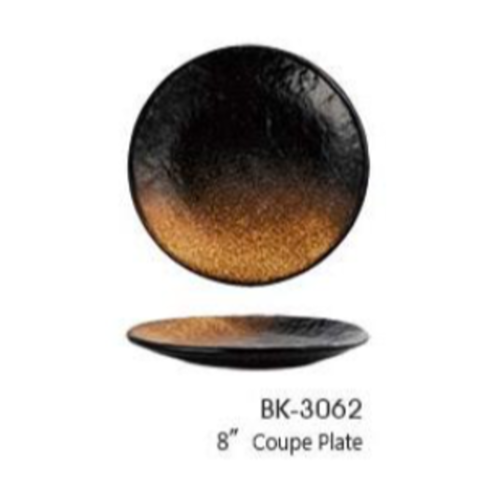 Palate and Plate Bk-3062 8" coupe  plate EARTH 24/case