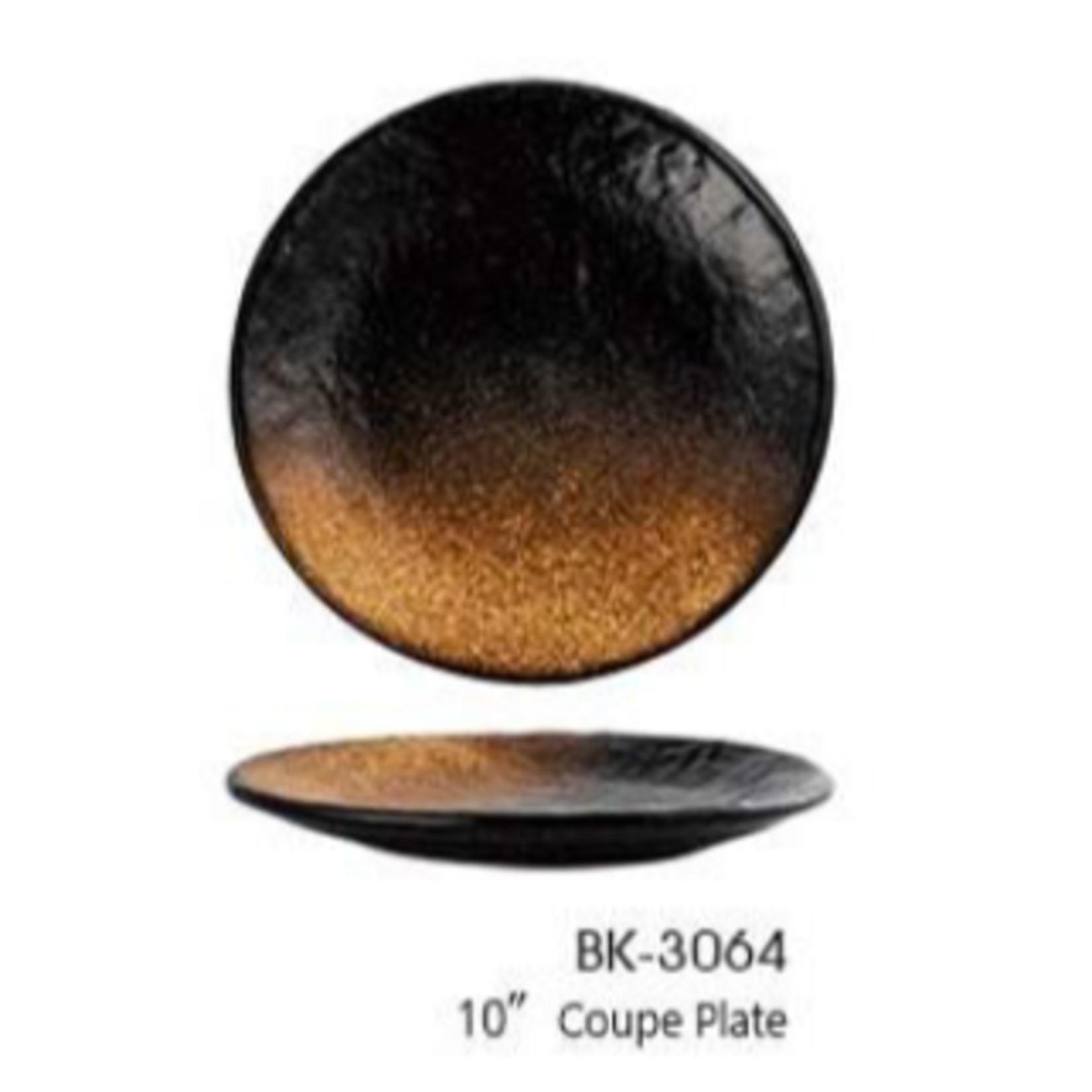 Palate and Plate Bk-3064 10" coupe  plate EARTH 12/case
