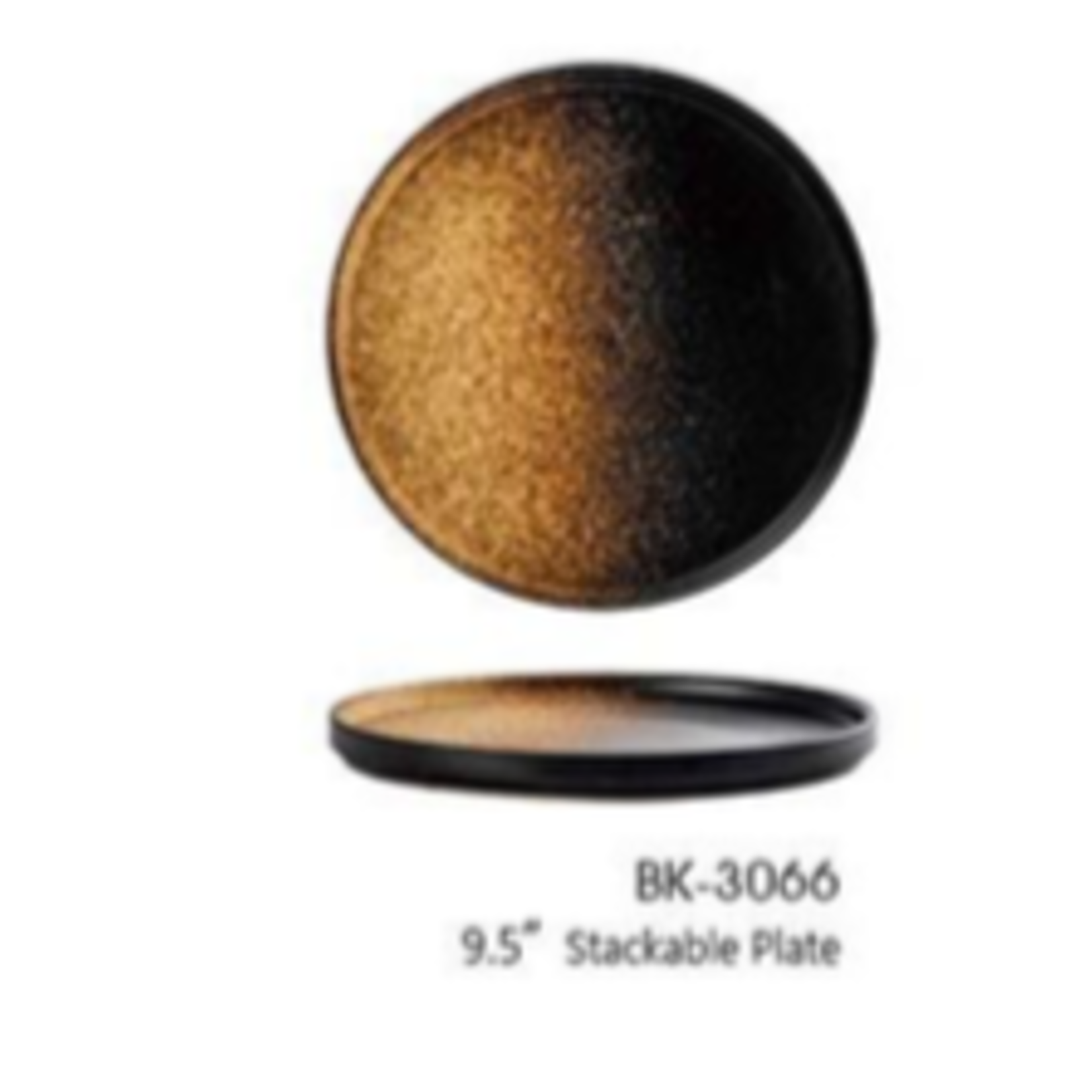 Palate and Plate Bk-3066 9.5" stack  plate EARTH 12/case