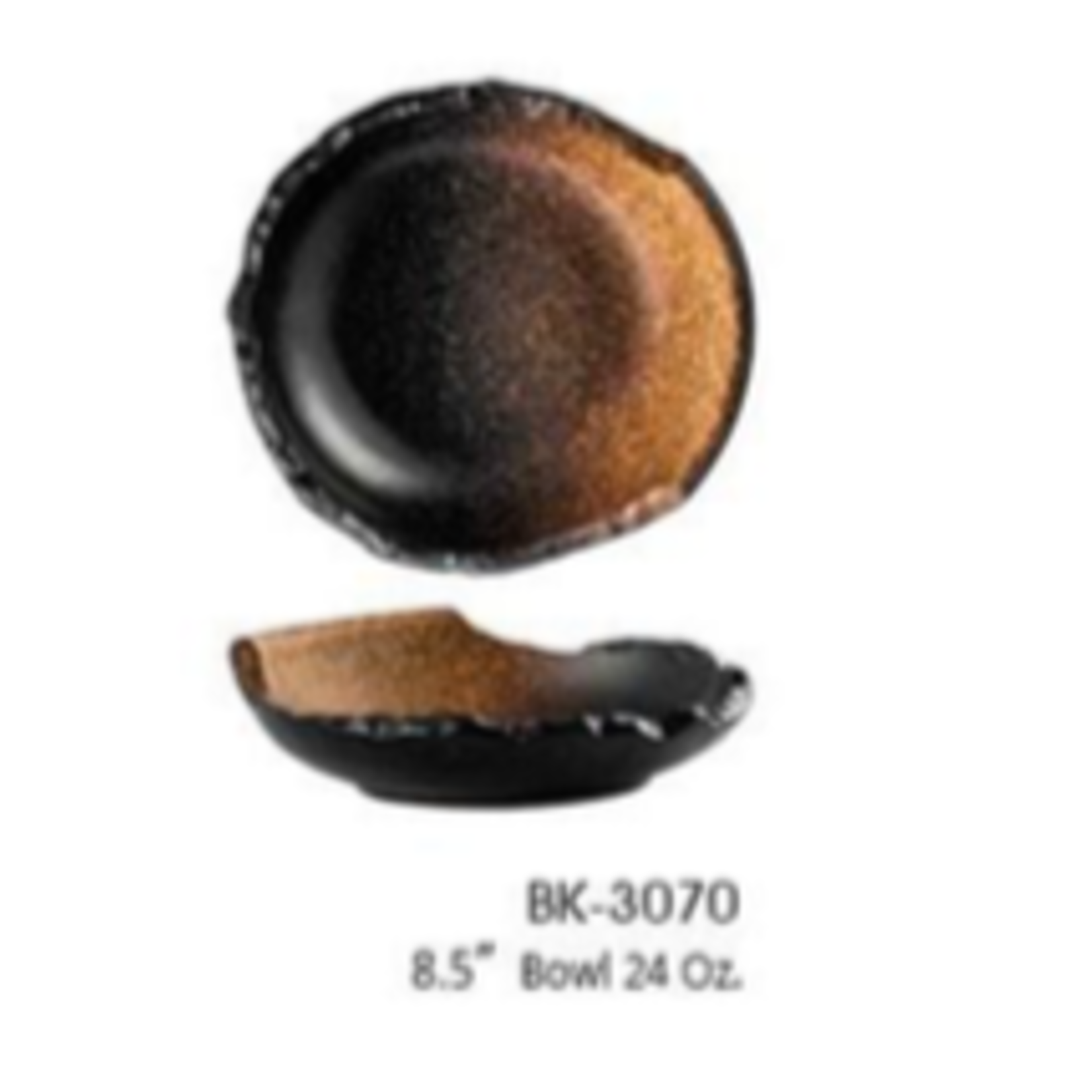 Palate and Plate Bk-3070 8.5" bowl  EARTH  24 oz 12/case or 17 oz