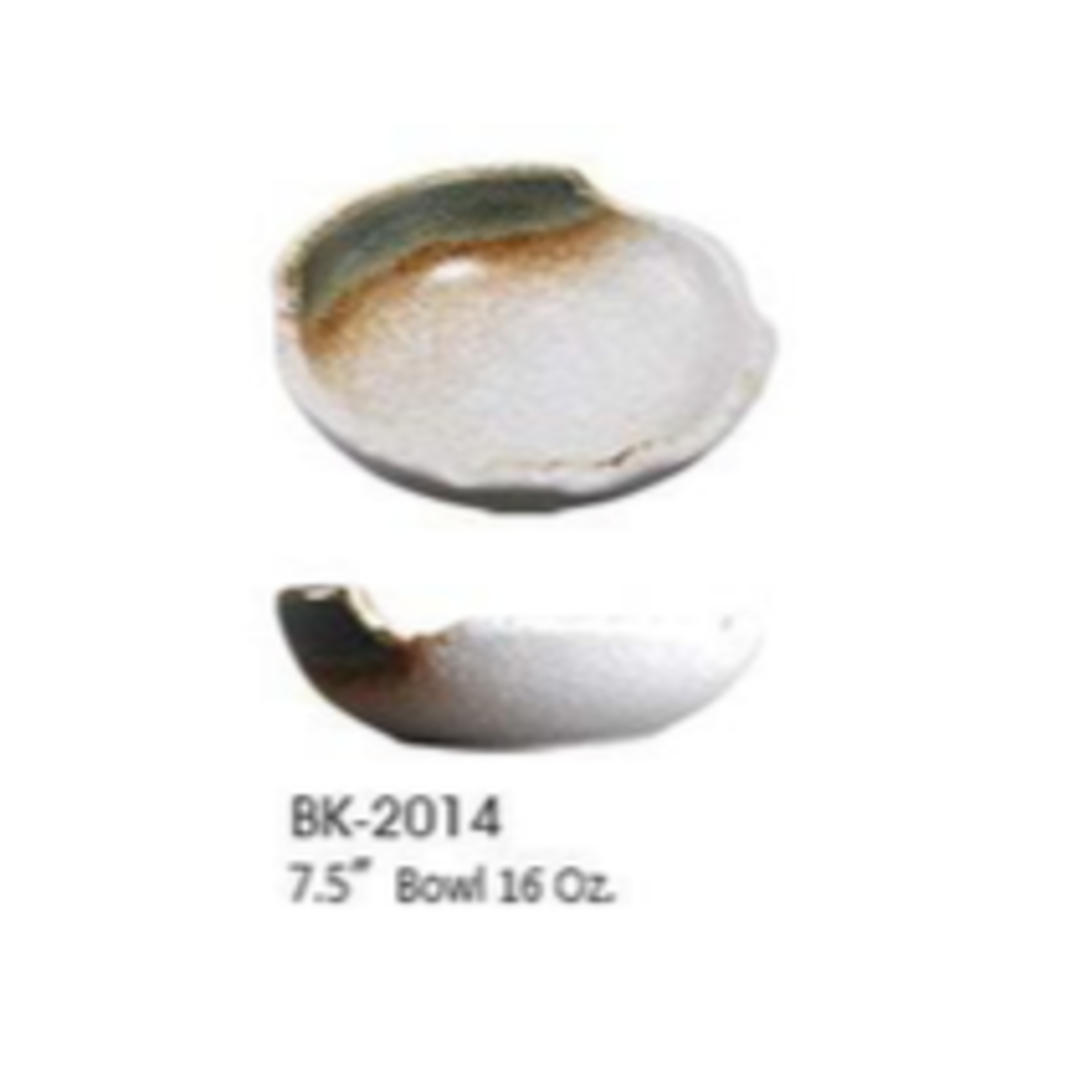 Palate and Plate BK-2014 7.5” Coupe Seaweed Bowl 12/cs