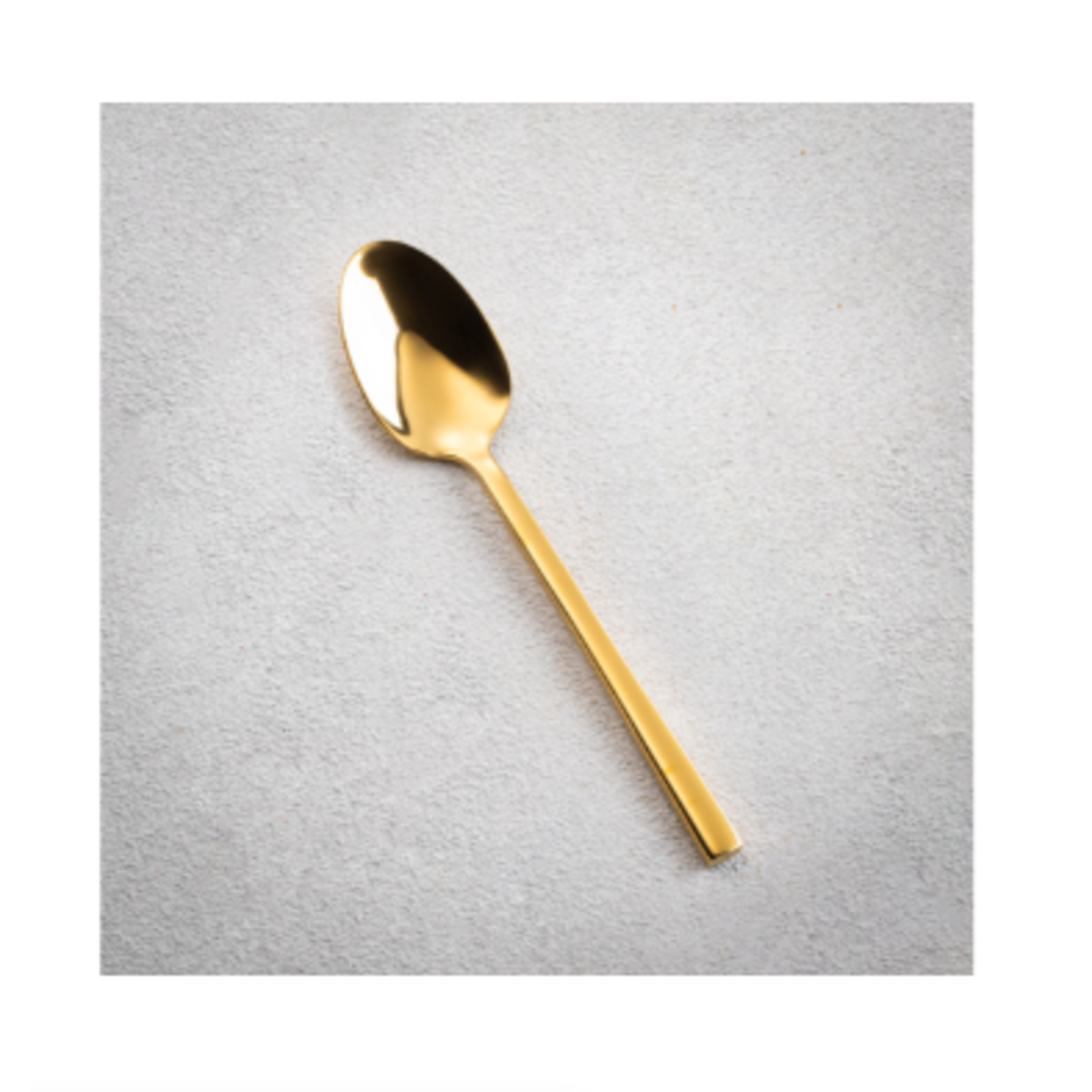 VC-162-TS   Vikko square  gold teaspoon 18/10  12/box
