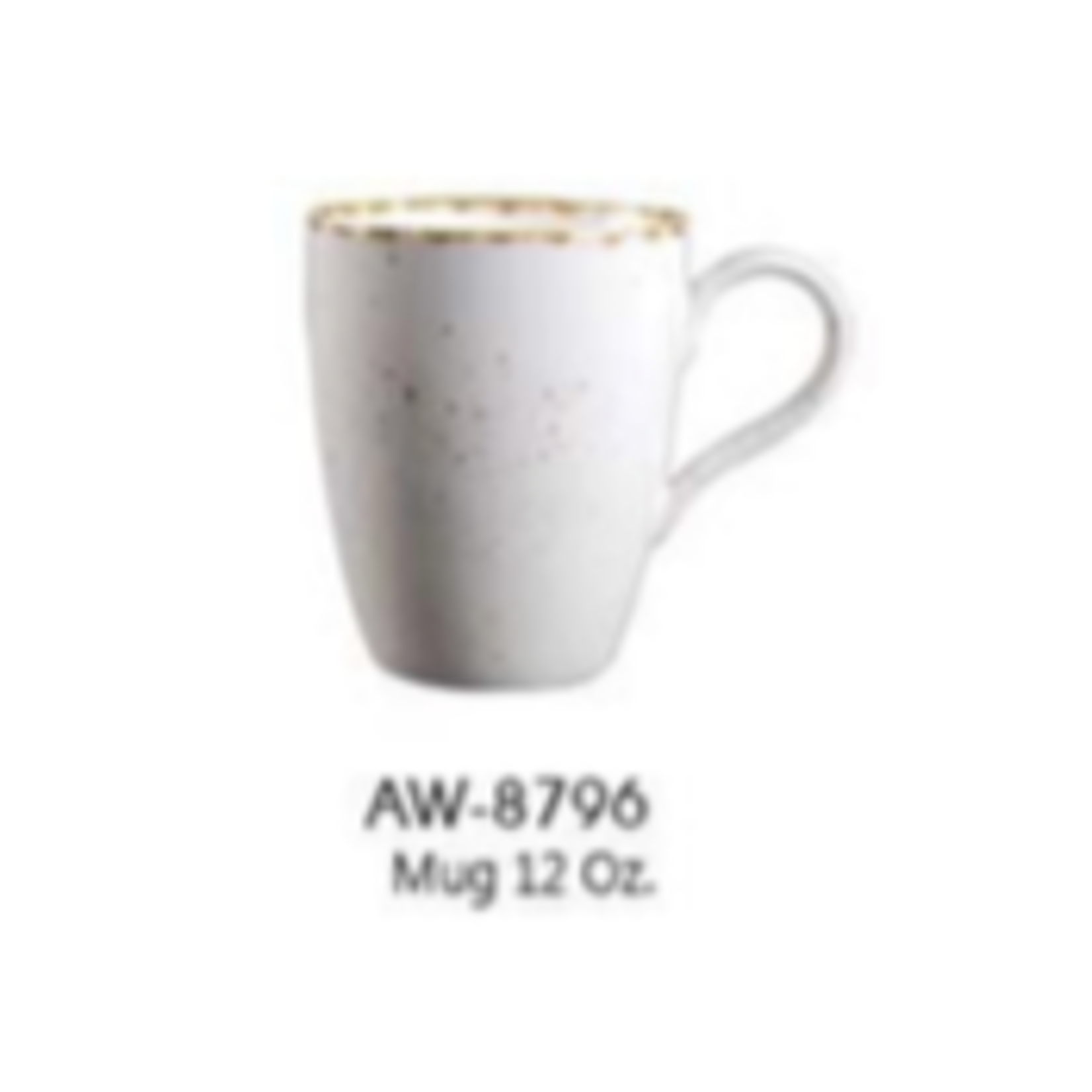 Palate and Plate AW-8796 12 oz mug splash white 24/cs