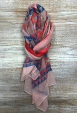 Scarf Diamond/Stripe Patterned Scarf