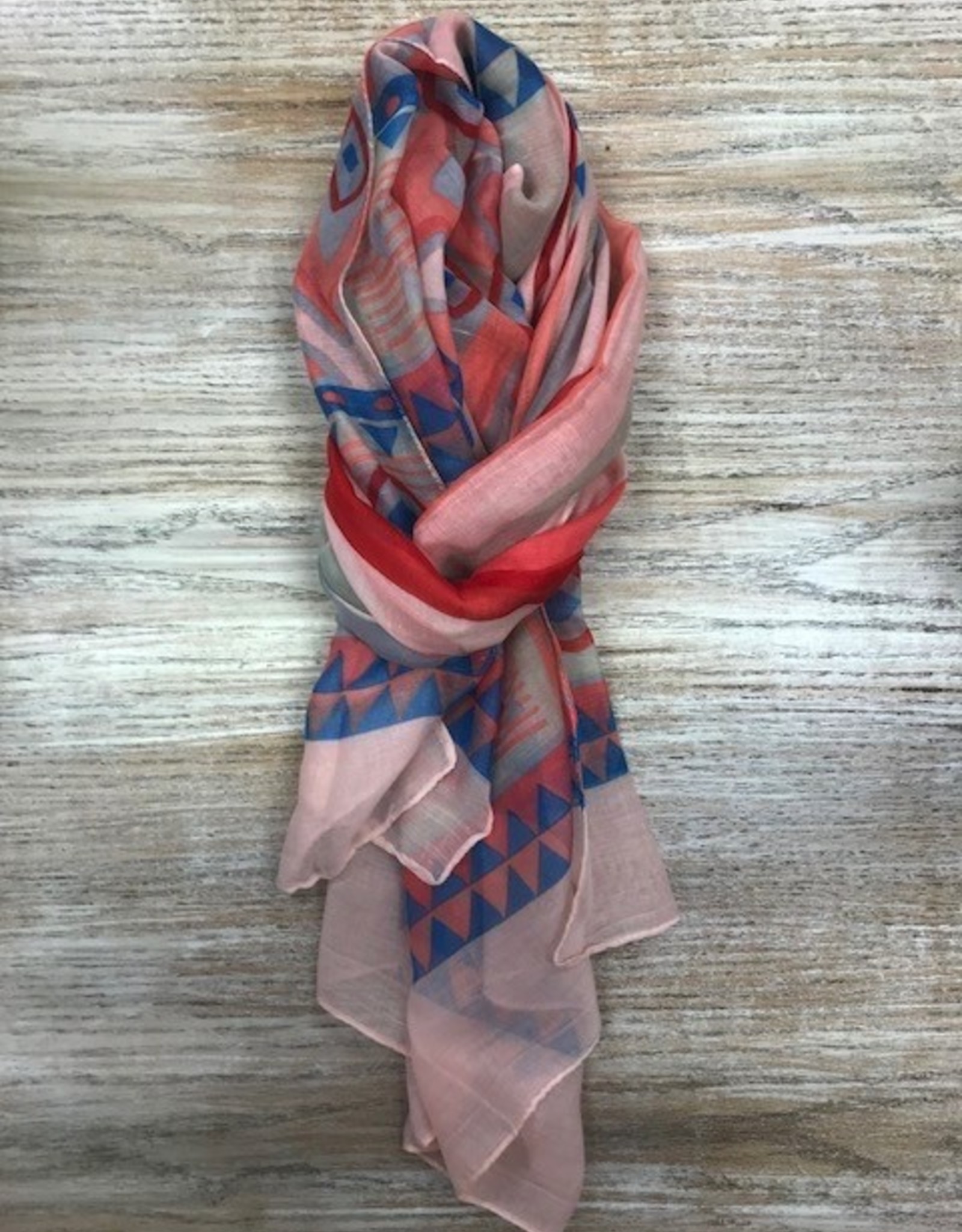 Scarf Diamond/Stripe Patterned Scarf