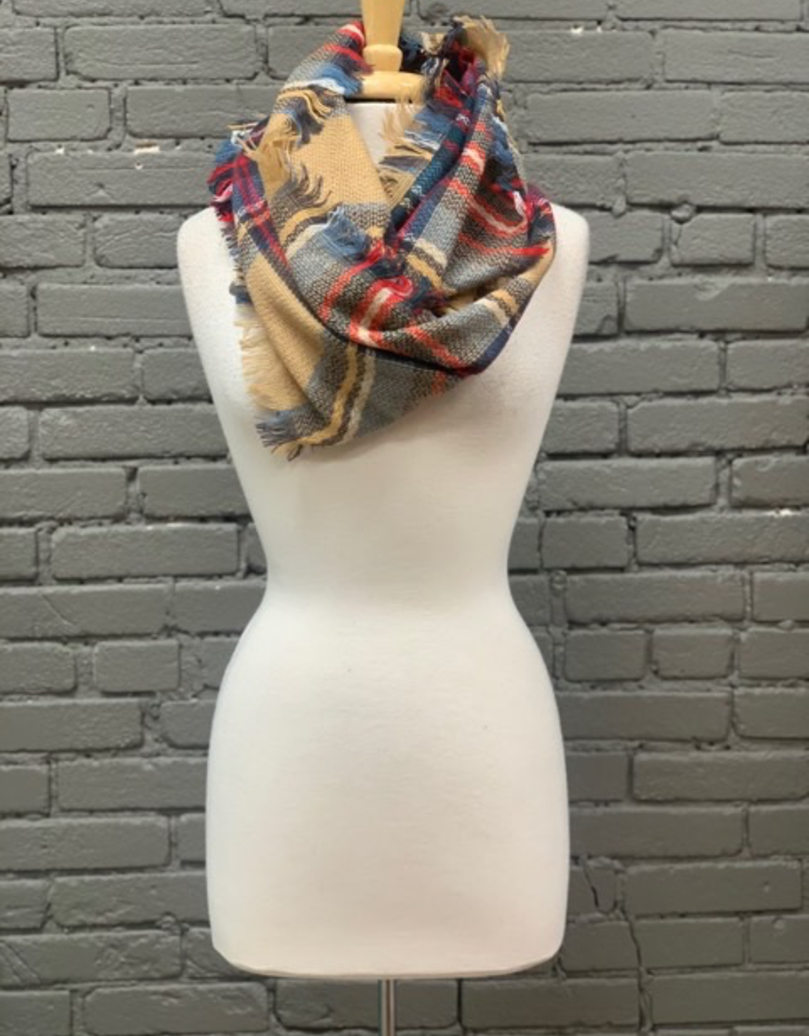 Scarf Plaid Infinity Scarves