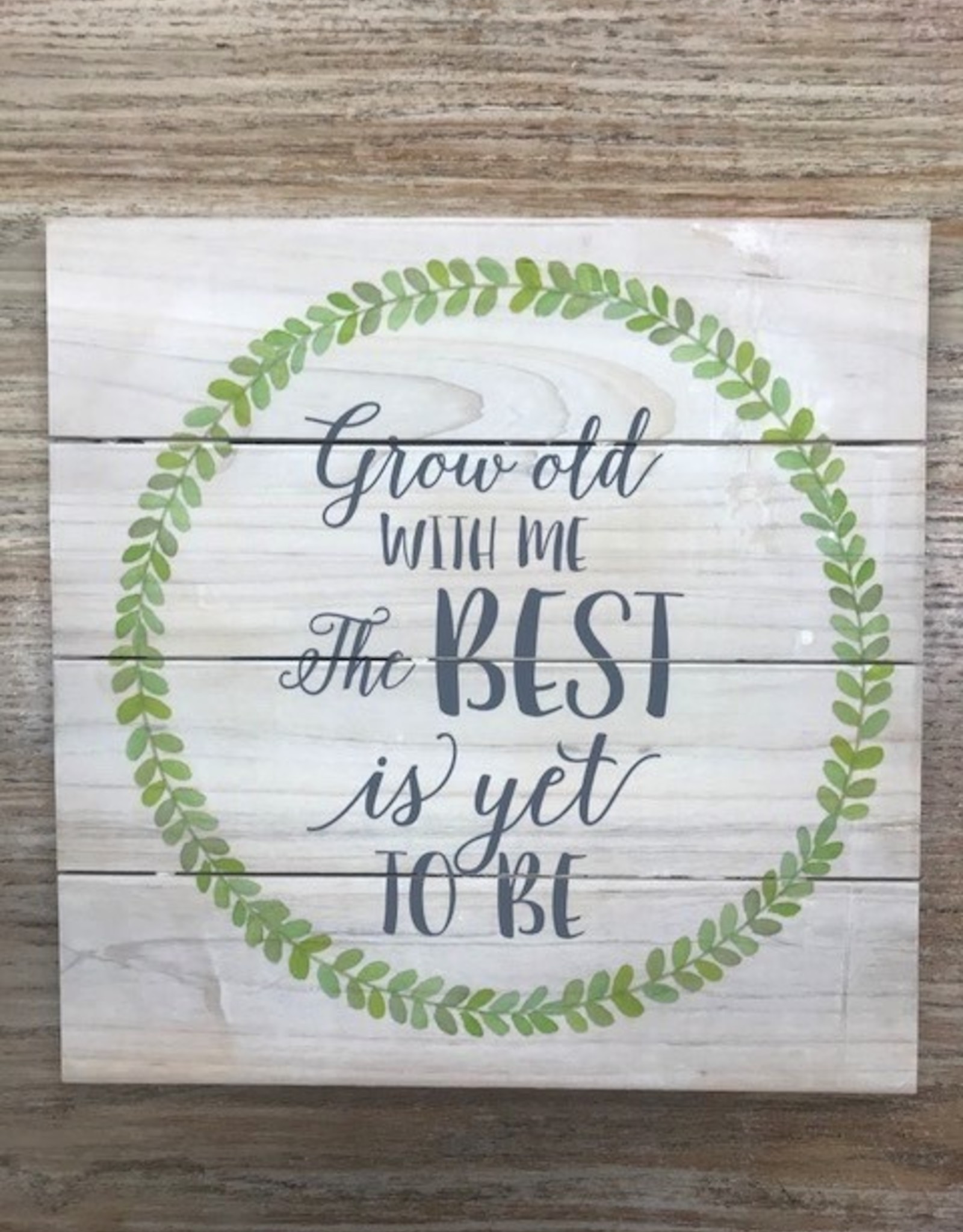 Decor Best Is Yet Fern Pallet Sign 12x12