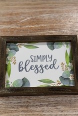 Decor Simply Blessed Sign