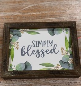 Decor Simply Blessed Sign