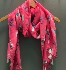 Scarf Pink Llama Scarf