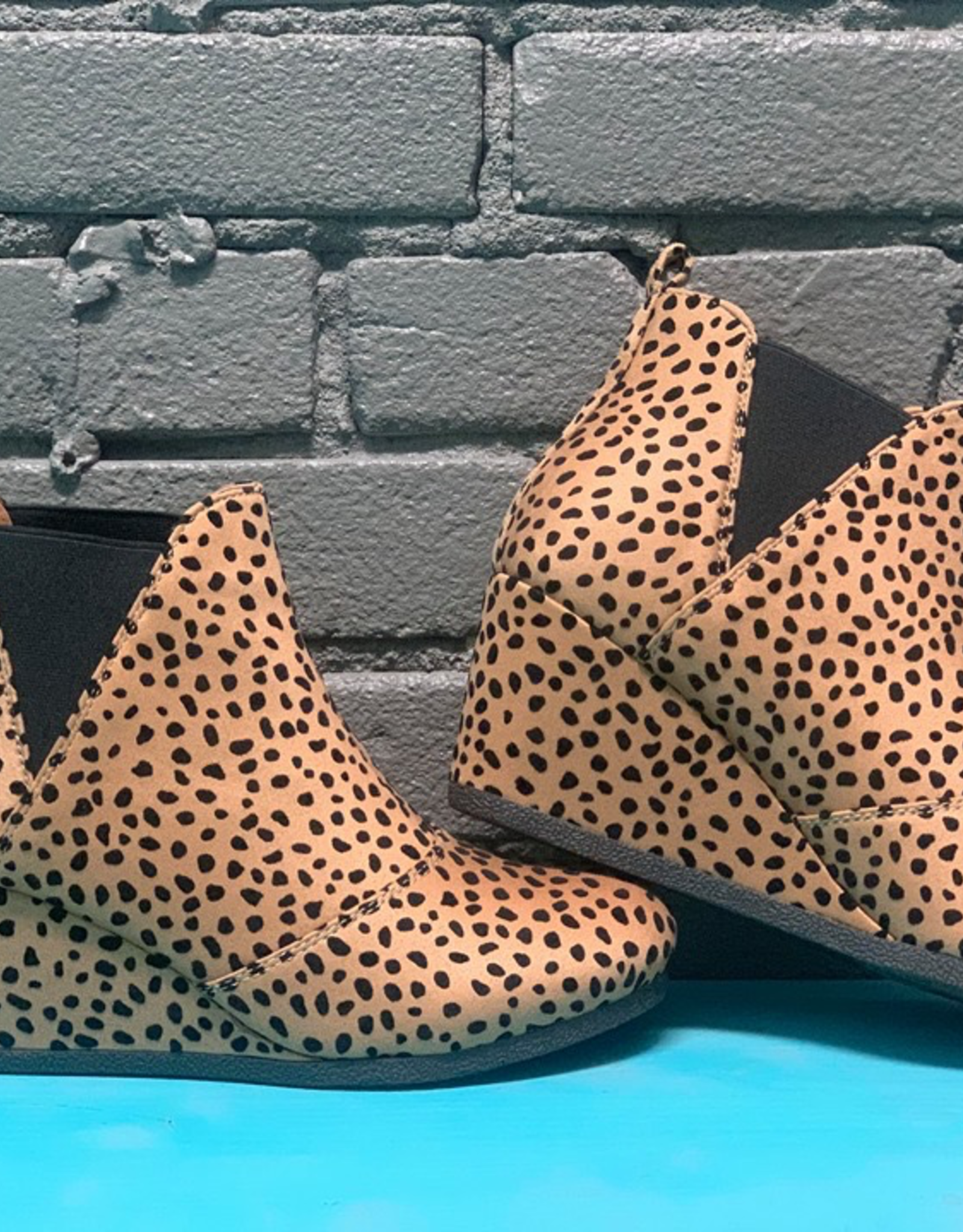 Shoes Cheetah Print Wedge Bootie