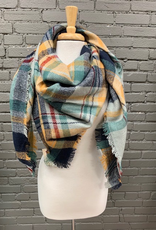 Scarf Checker Plaid Blanket Scarf