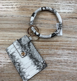 Wallet Dax Snakeprint Card Holder Bracelet